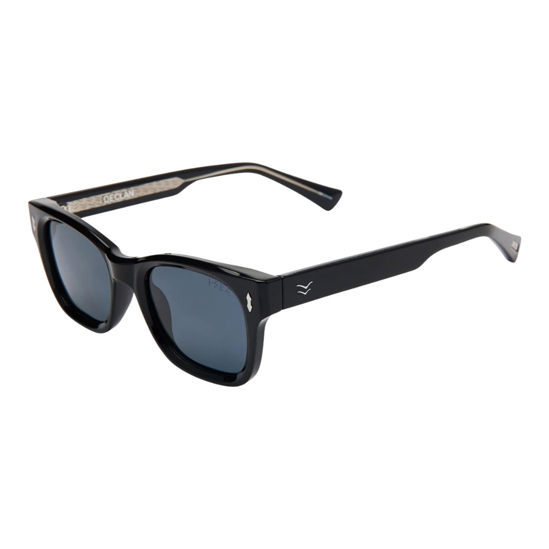 I-Sea Declan Polarised Sunglasses - Black/Smoke - Square/Rectangular Sunglasses by I-Sea