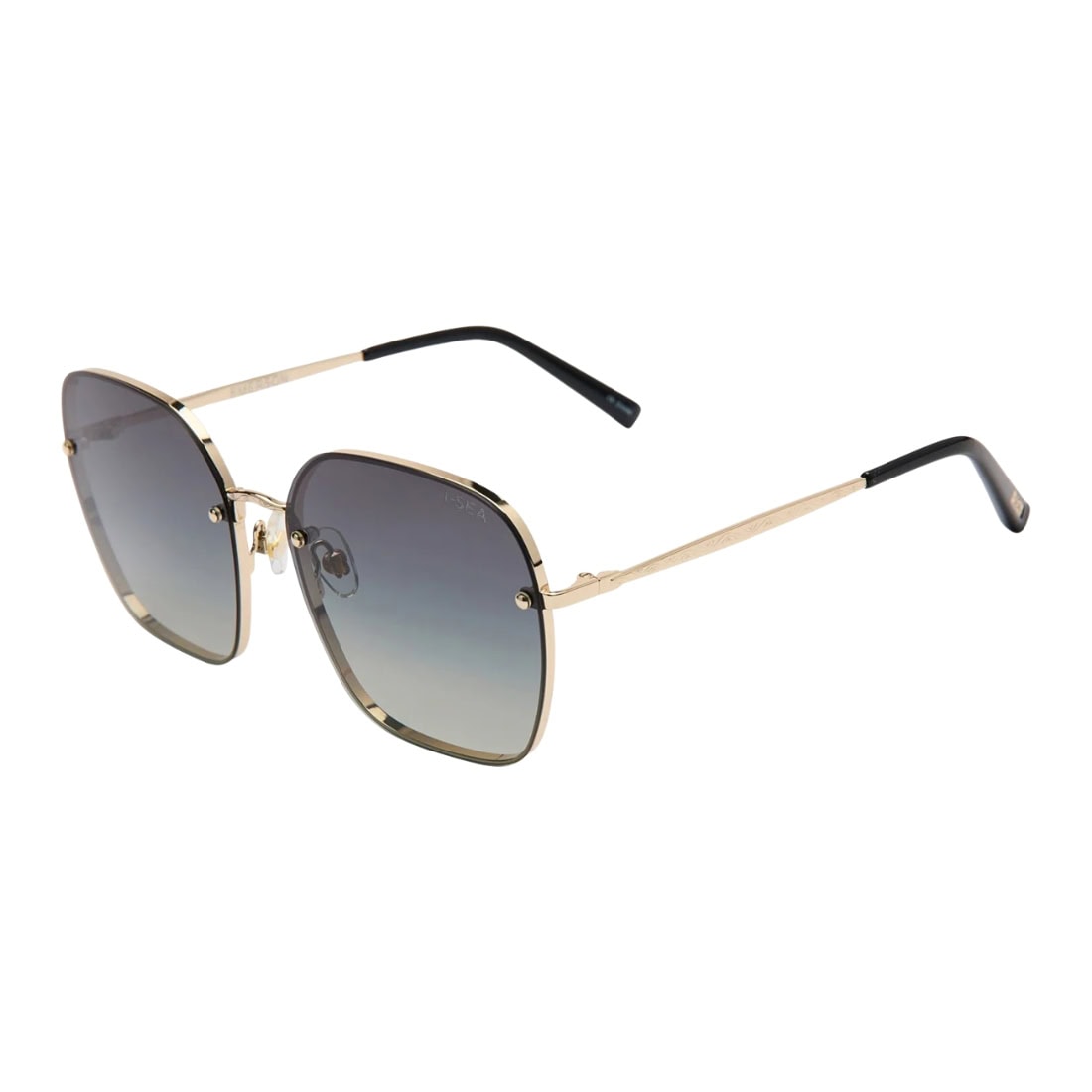 I-Sea Emerson Polarised Sunglasses - Gold/Smoke - Square/Rectangular Sunglasses by I-Sea