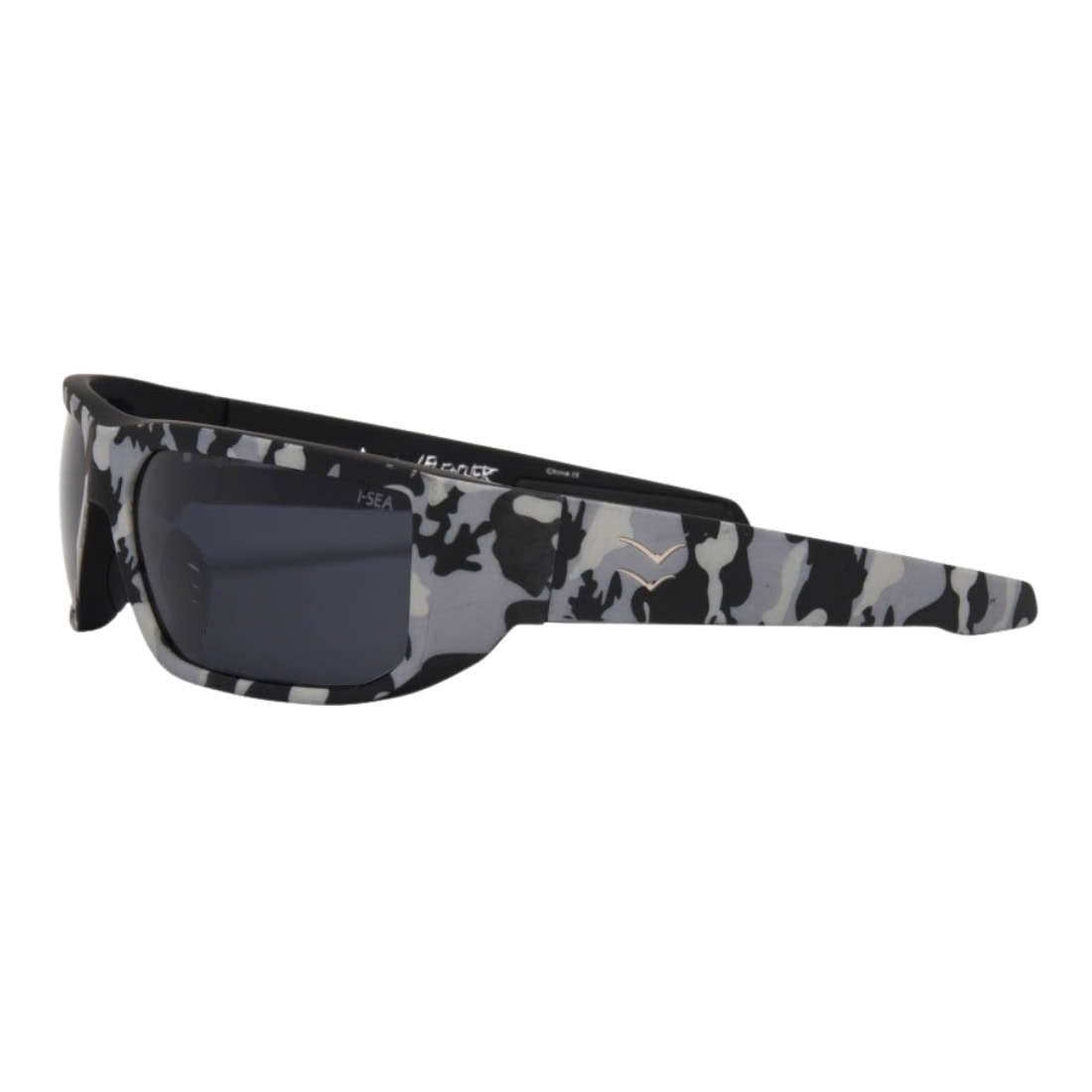 I-Sea Greyson Fletcher Polarized Sunglasses - Camo/Smoke - Wrap Around Sunglasses by I-Sea