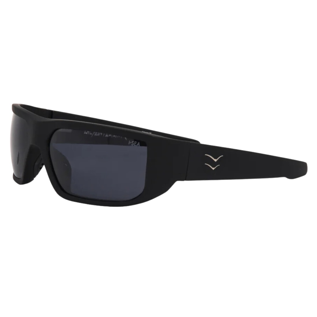 I-Sea Greyson Fletcher Wrap Around Polarised Sunglasses - Black/Smoke Polarized Lens - Wrap Around Sunglasses by I-Sea
