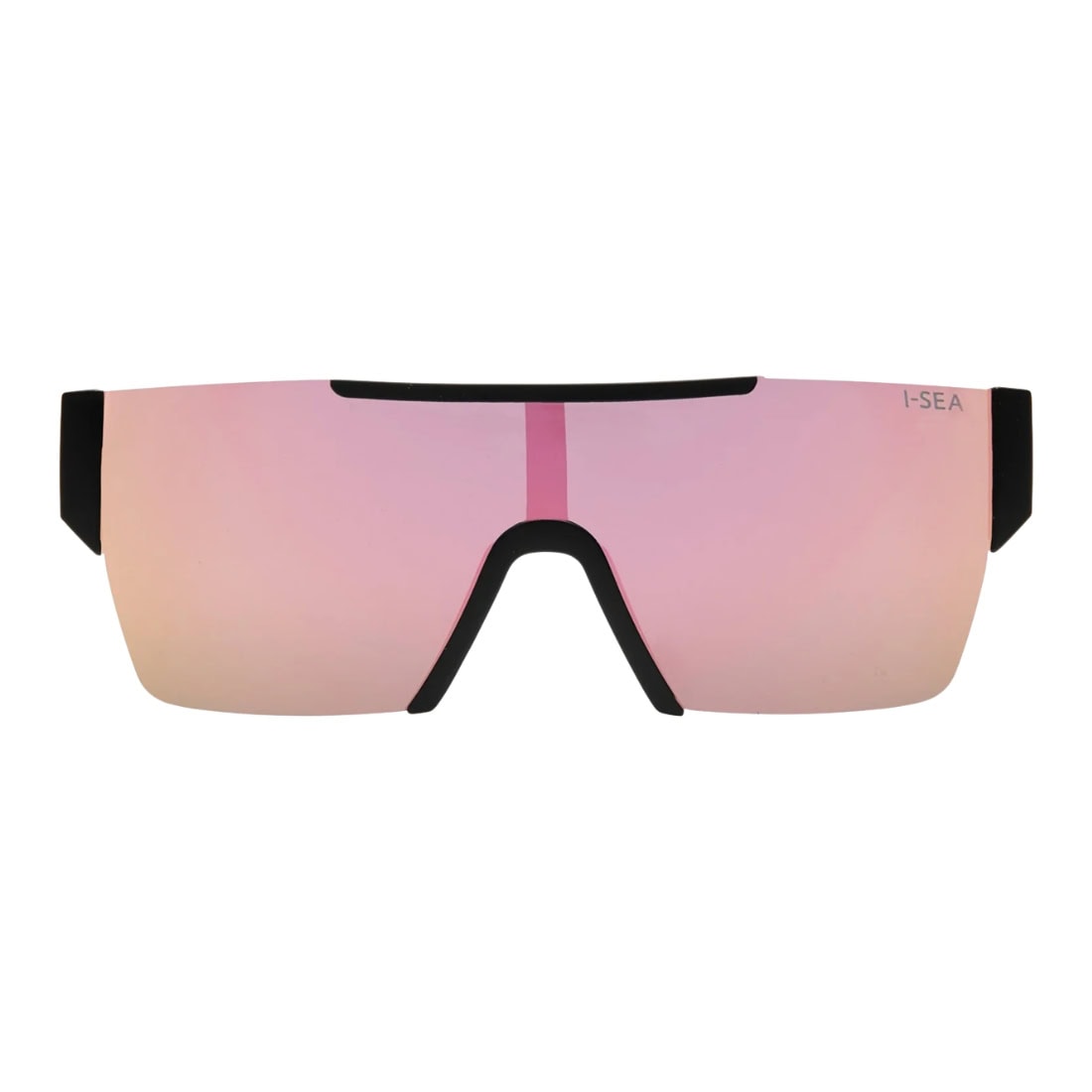 I-Sea Halo Polarised Sunglasses - Black/Rose Gold - Wrap Around Sunglasses by I-Sea