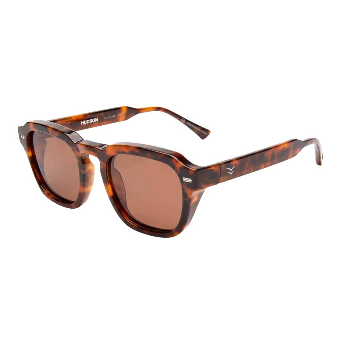 I-Sea Hudson Polarised Sunglasses - Tort/Brown - Square/Rectangular Sunglasses by I-Sea