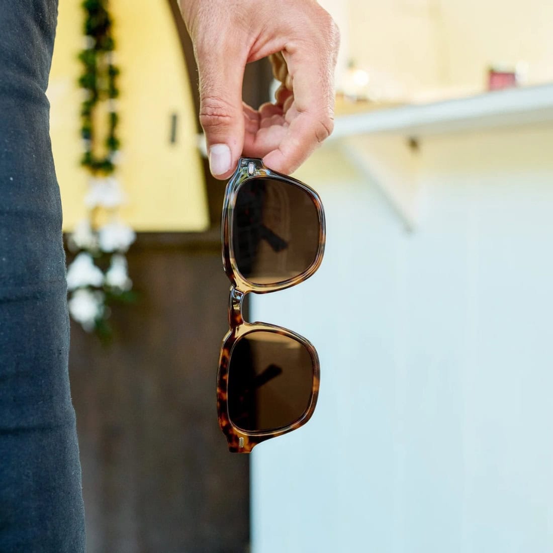 I-Sea Hudson Polarised Sunglasses - Tort/Brown - Square/Rectangular Sunglasses by I-Sea