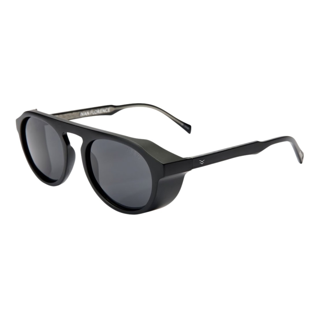 I-Sea Ivan Florence Polarized Sunglasses - Black/Smoke - Round Sunglasses by I-Sea
