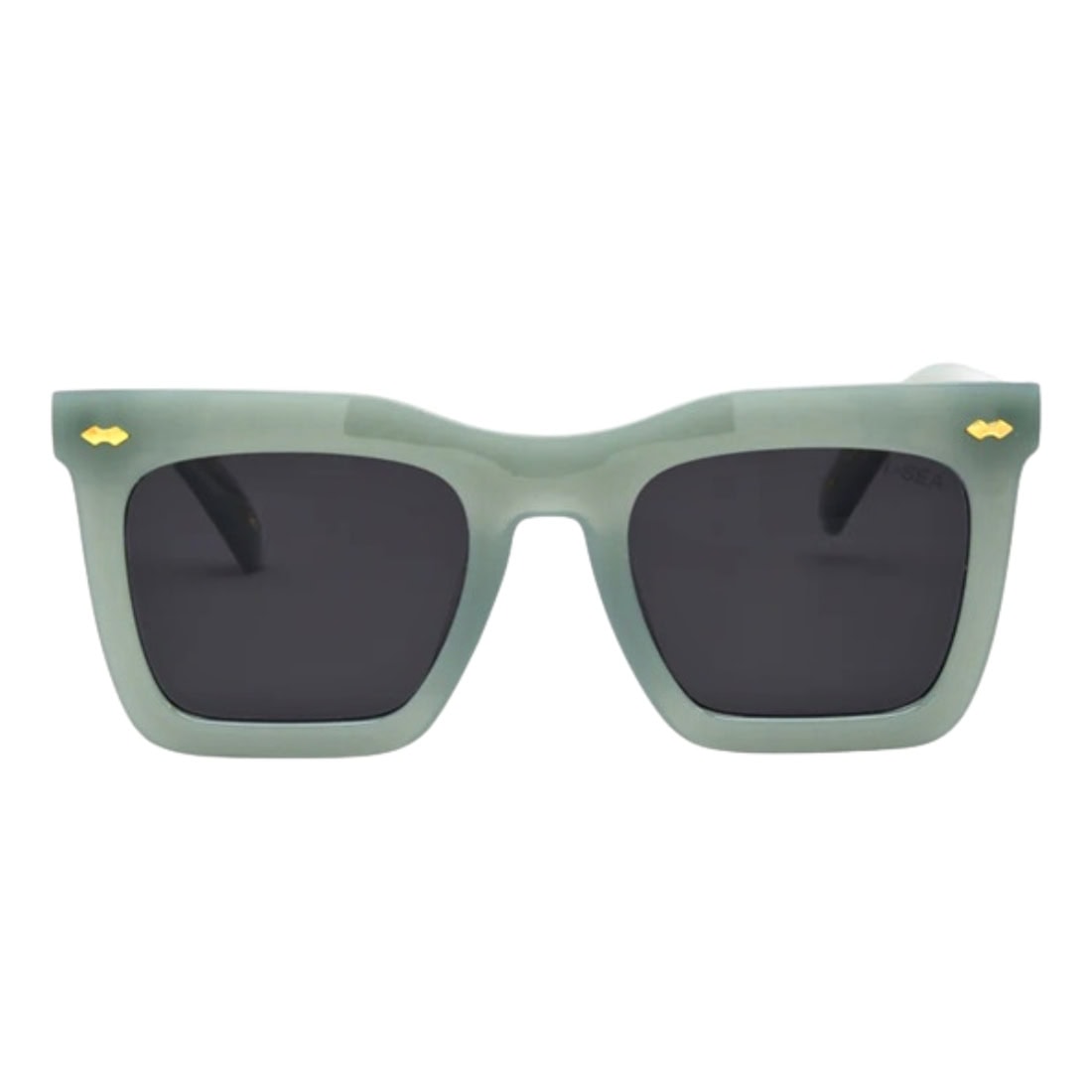 I-Sea Maverick Polarised Sunglasses - Sage/Smoke - Square/Rectangular Sunglasses by I-Sea