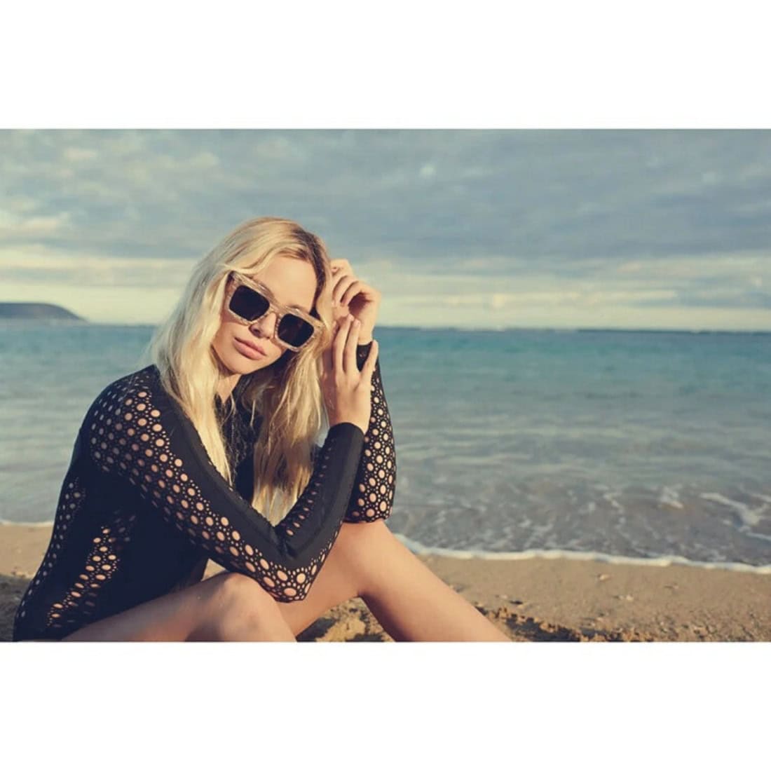 I-Sea Maverick Polarised Sunglasses - White Gold/Smoke - Square/Rectangular Sunglasses by I-Sea