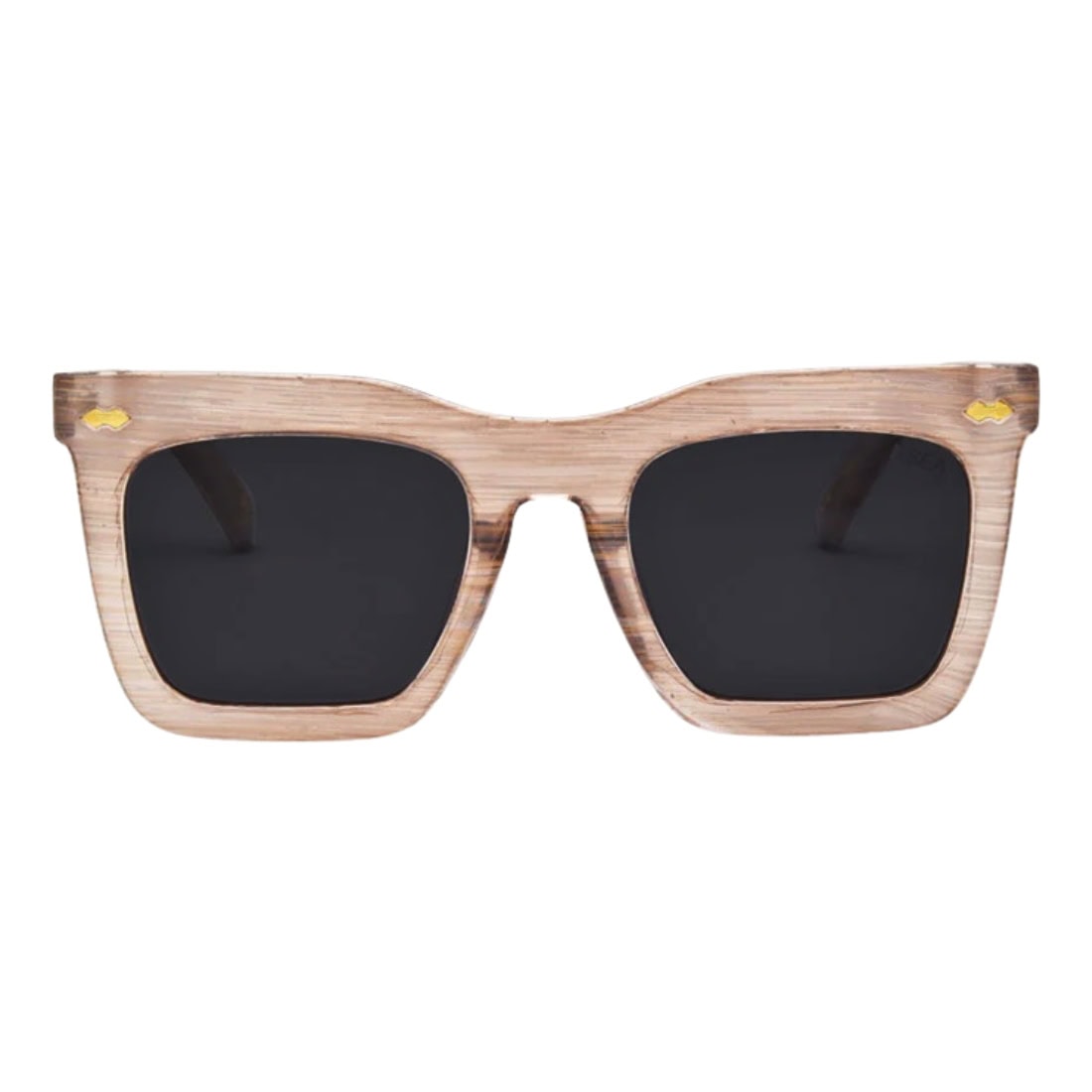 I-Sea Maverick Polarised Sunglasses - White Gold/Smoke - Square/Rectangular Sunglasses by I-Sea