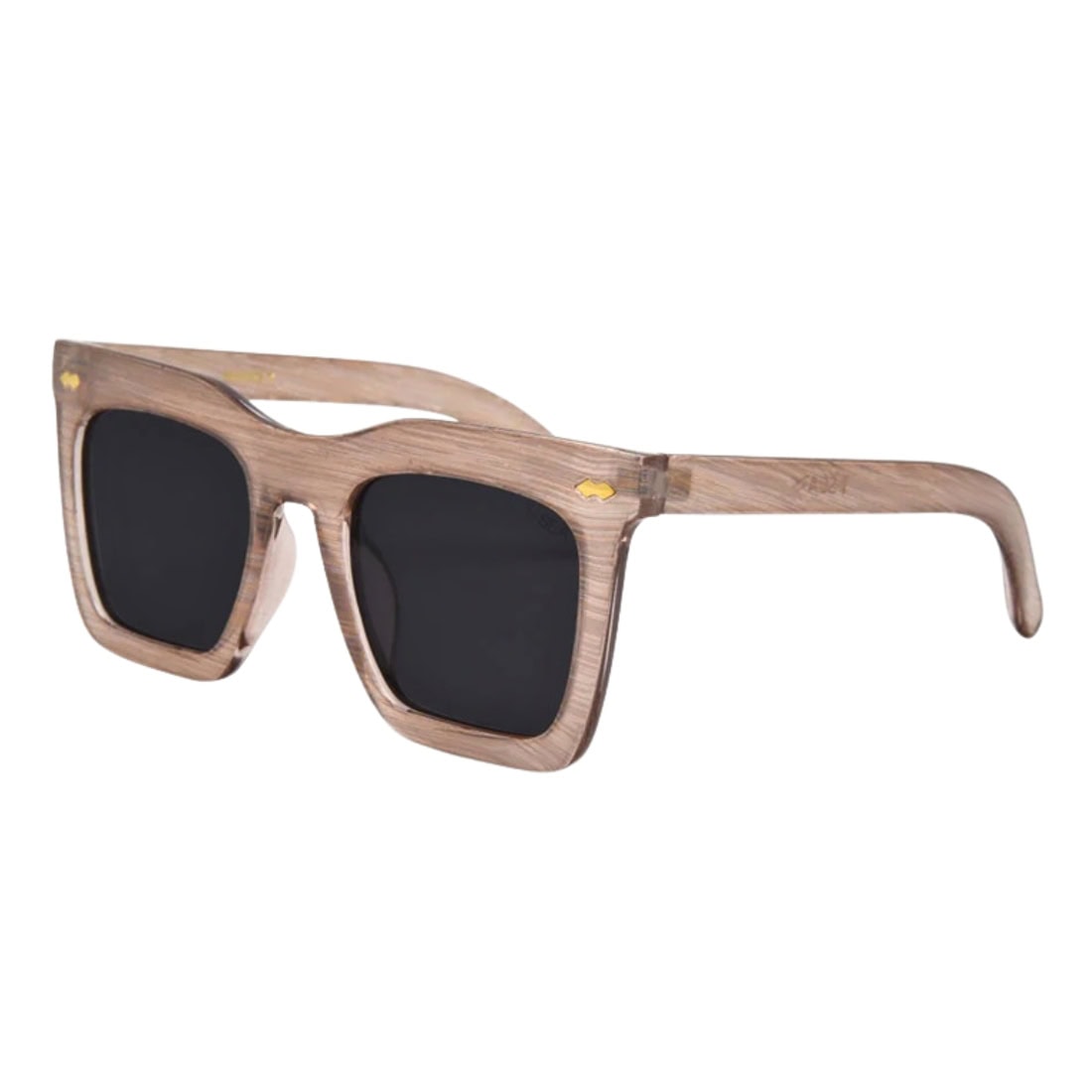 I-Sea Maverick Polarised Sunglasses - White Gold/Smoke - Square/Rectangular Sunglasses by I-Sea
