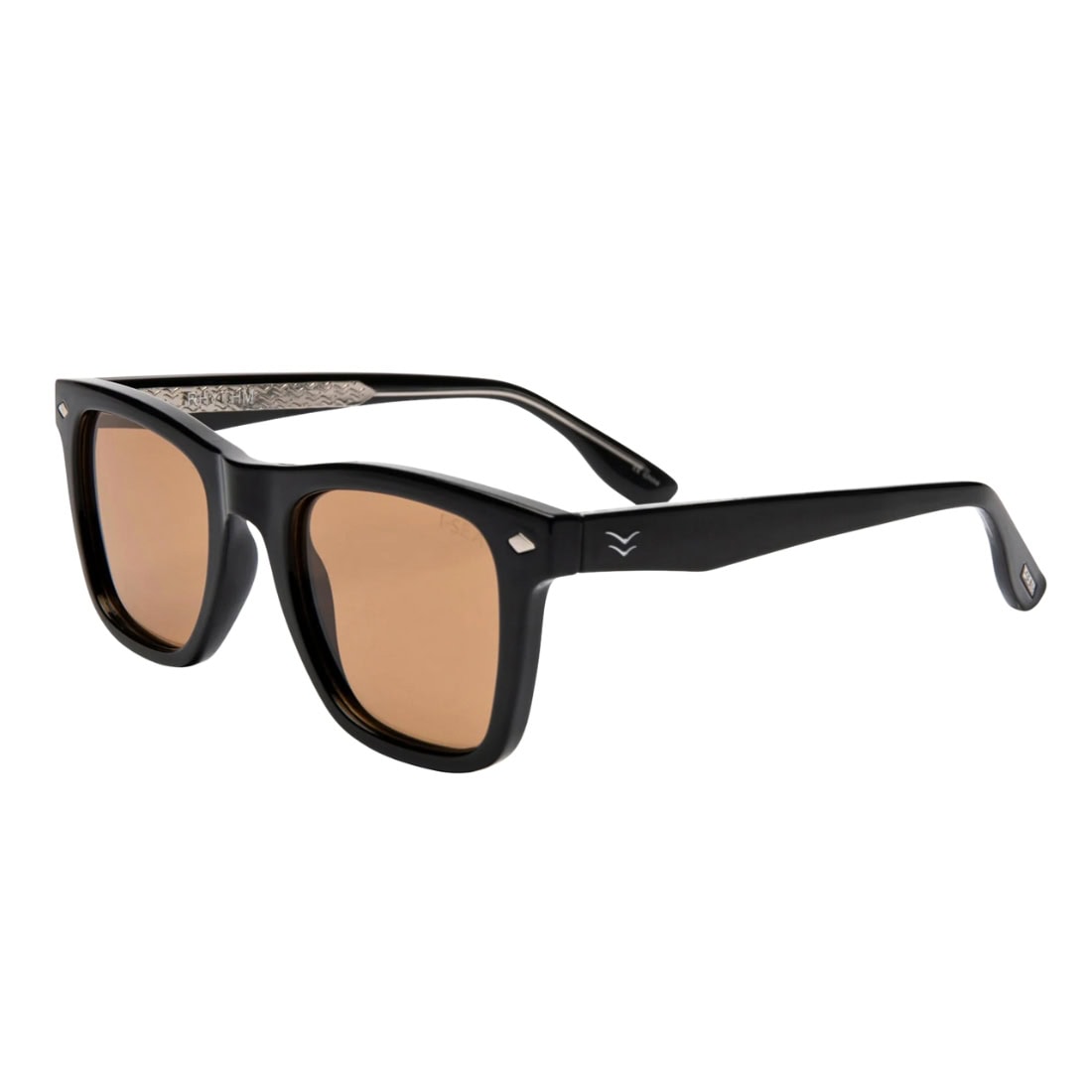 I-Sea Rhythm Polarised Sunglasses - Black/Cocoa - Square/Rectangular Sunglasses by I-Sea