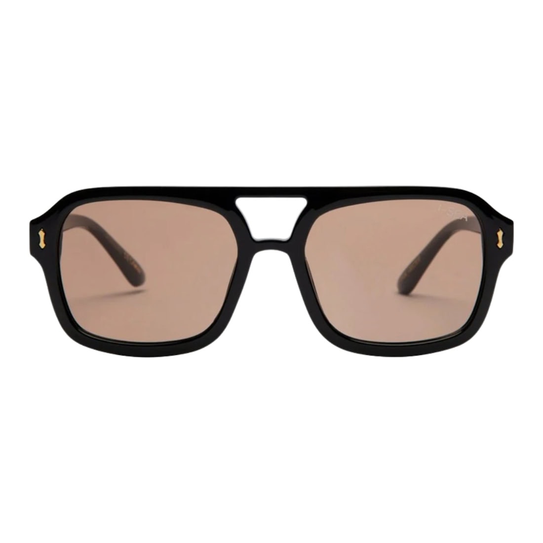 I-Sea Royal Polarised Sunglasses - Black/Brown - Round Sunglasses by I-Sea
