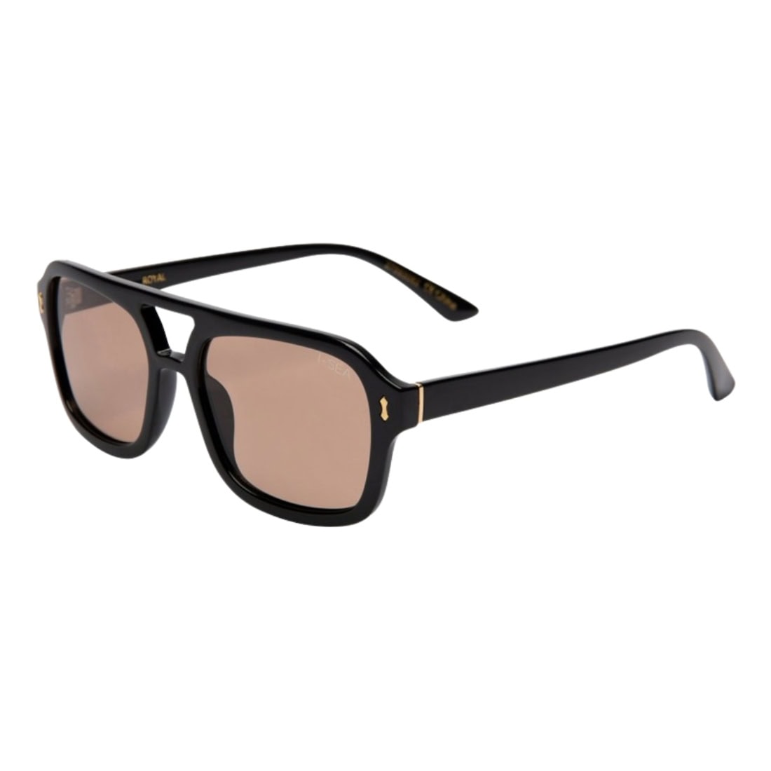 I-Sea Royal Polarised Sunglasses - Black/Brown - Round Sunglasses by I-Sea