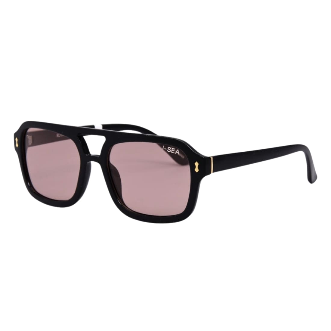 I-Sea Royal Polarised Sunglasses - Black/Peach