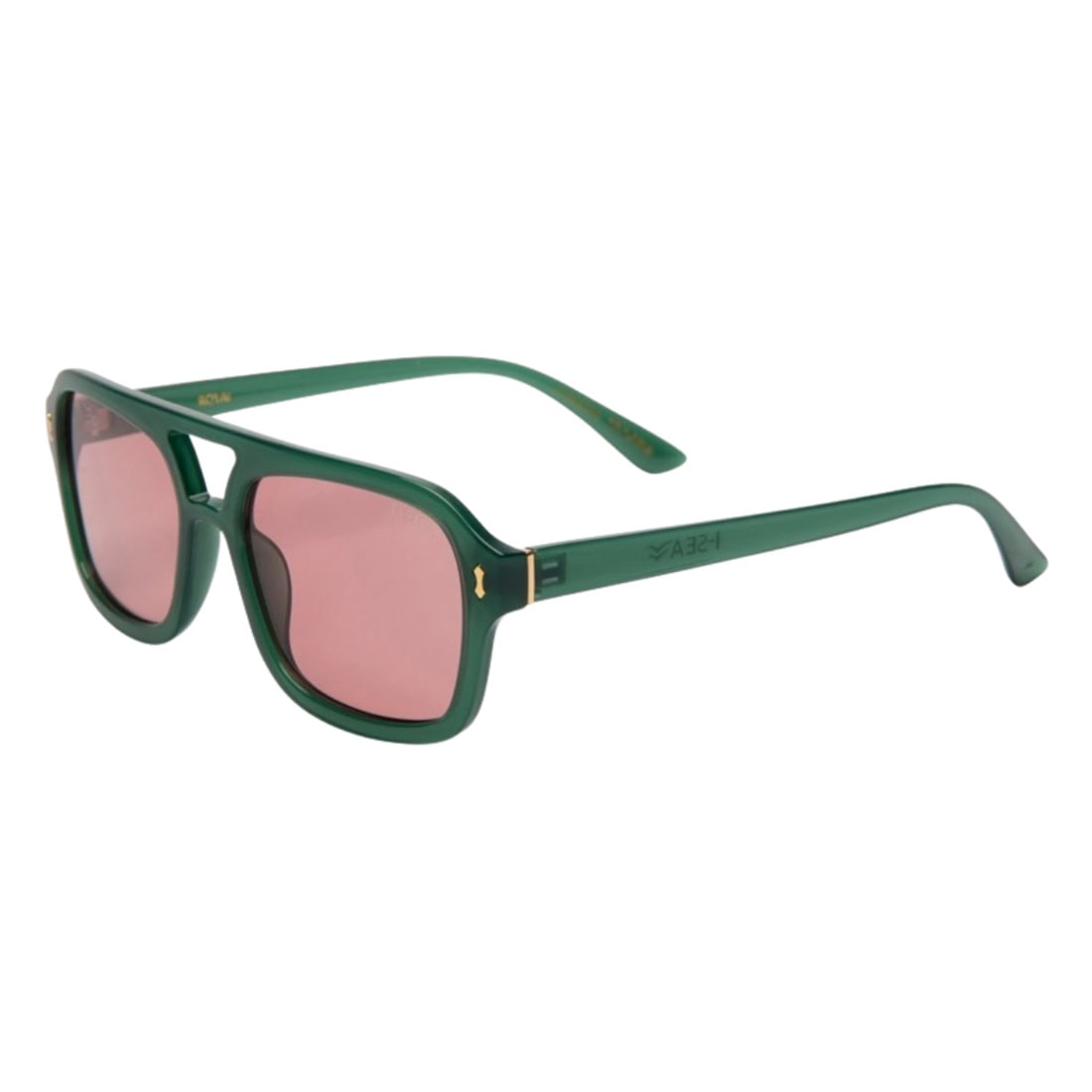 I-Sea Royal Polarised Sunglasses - Kale/Tangerine - Round Sunglasses by I-Sea