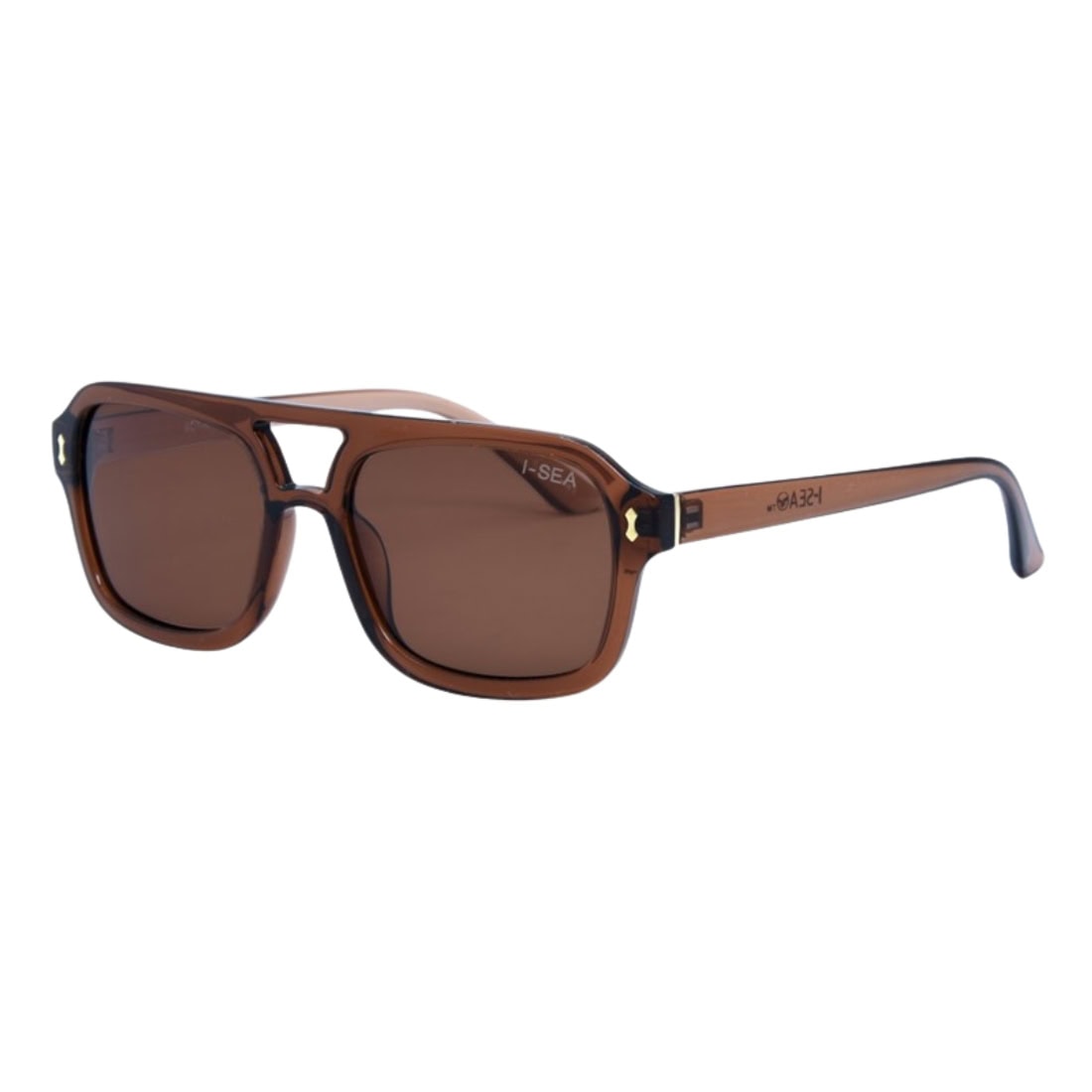 I-Sea Royal Polarised Sunglasses - Taupe/Brown - Round Sunglasses by I-Sea