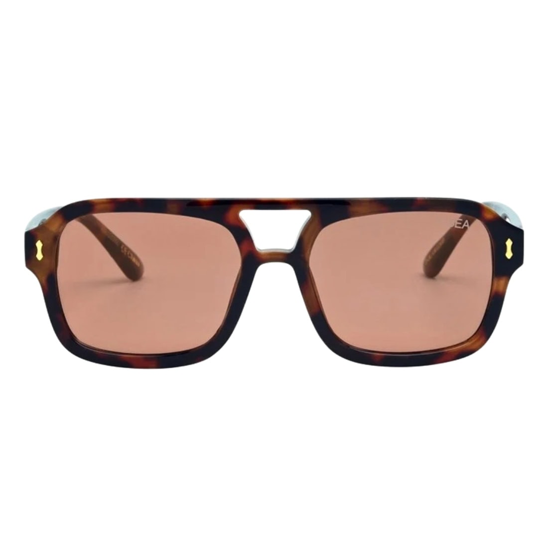 I-Sea Royal Polarised Sunglasses - Tort/Peach - Round Sunglasses by I-Sea