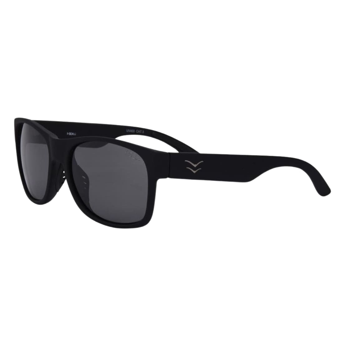 I-Sea Seven Seas Polarized Sunglasses - Black/Smoke - Square/Rectangular Sunglasses by I-Sea