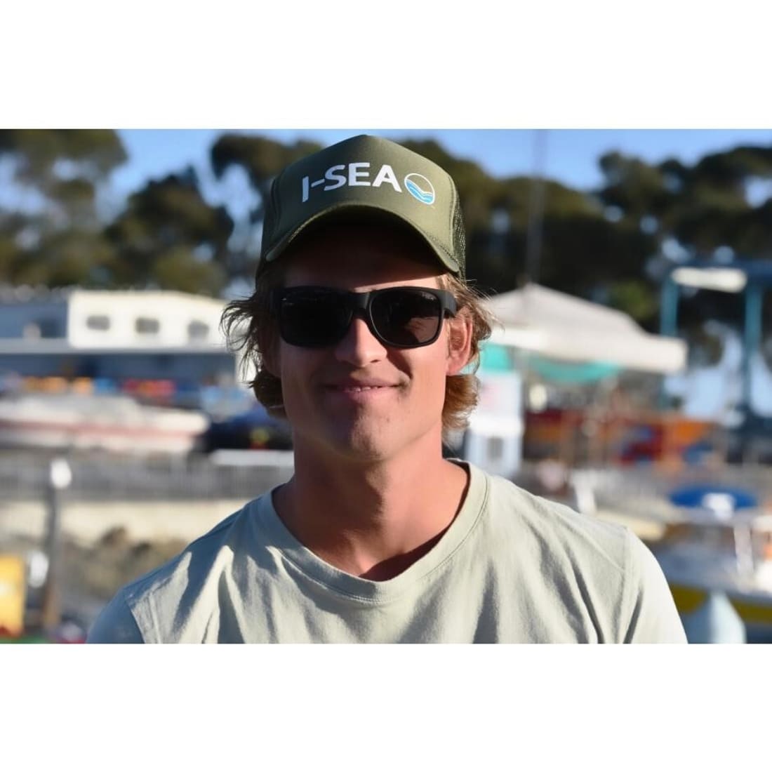 I-Sea Seven Seas Polarized Sunglasses - Black/Smoke - Square/Rectangular Sunglasses by I-Sea