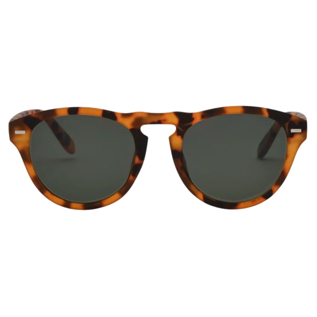 I-Sea Swell Round Polarised Sunglasses - Honey Tortoise/Smoke Polarized Lens