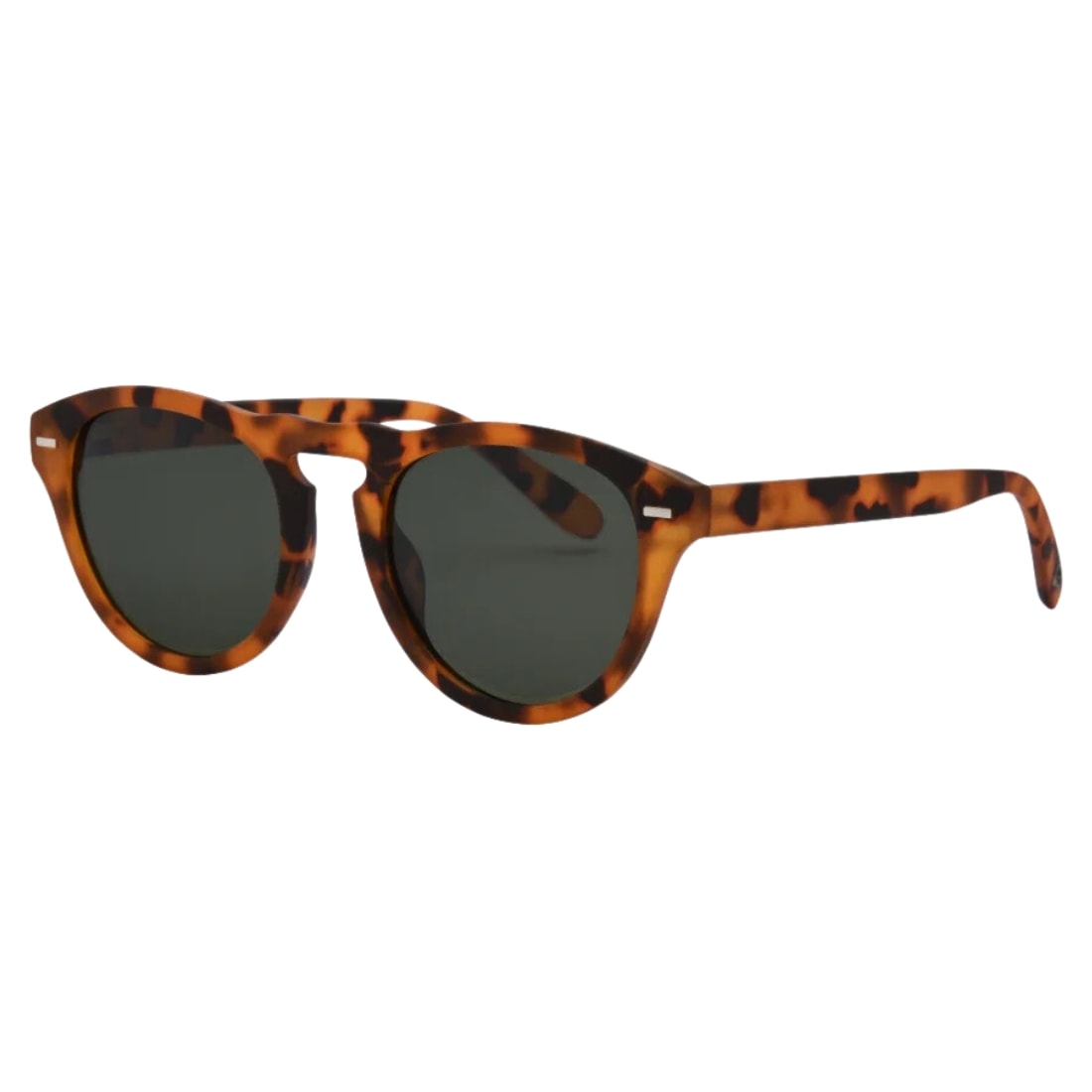 I-Sea Swell Round Polarised Sunglasses - Honey Tortoise/Smoke Polarized Lens