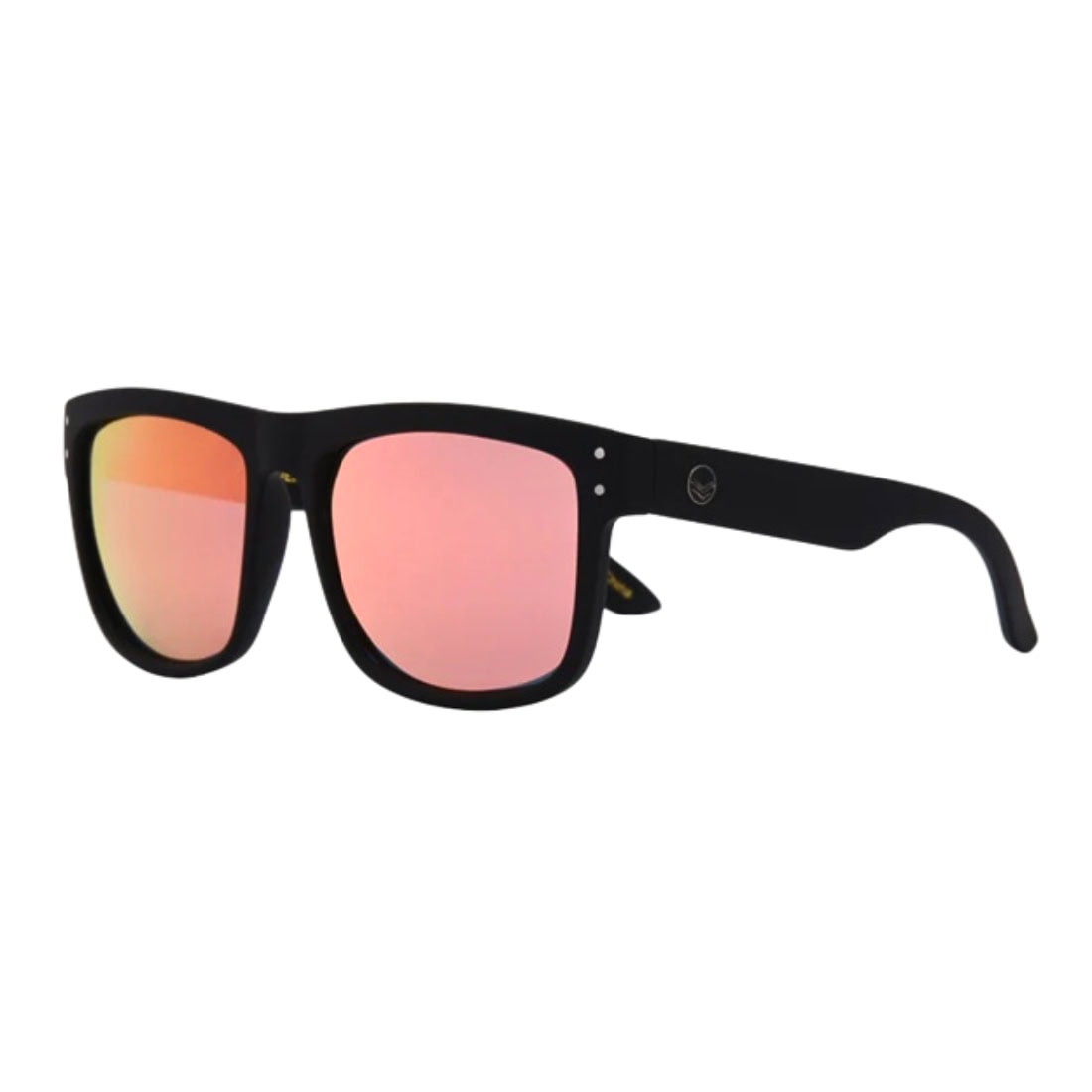 I-Sea V Lander Polarised Sunglasses - Black Soft Touch Rubber/Rose Gold Polarised - Square/Rectangular Sunglasses by I-Sea