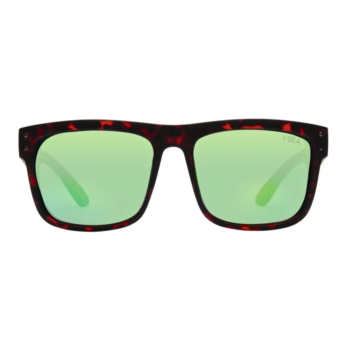 I-Sea V Lander Polarised Sunglasses - Tort/Green - Square/Rectangular Sunglasses by I-Sea
