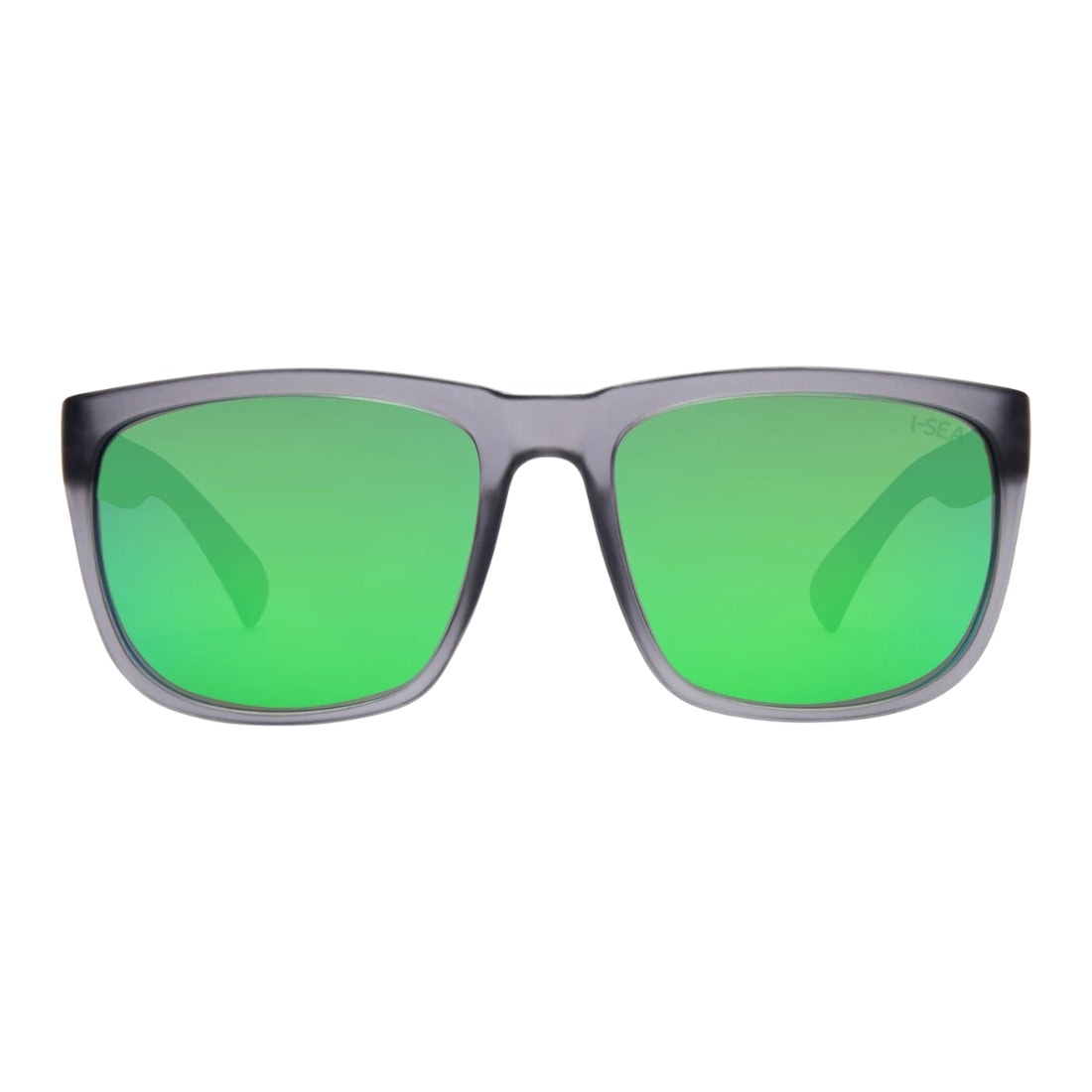 I-Sea Wyatt Polarised Sunglasses - Grey/Green - Square/Rectangular Sunglasses by I-Sea
