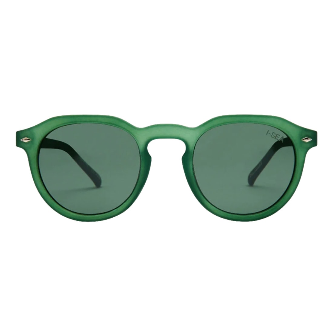 I-Sea Blair Polarised Sunglasses - Kale/Green - Round Sunglasses by I-Sea