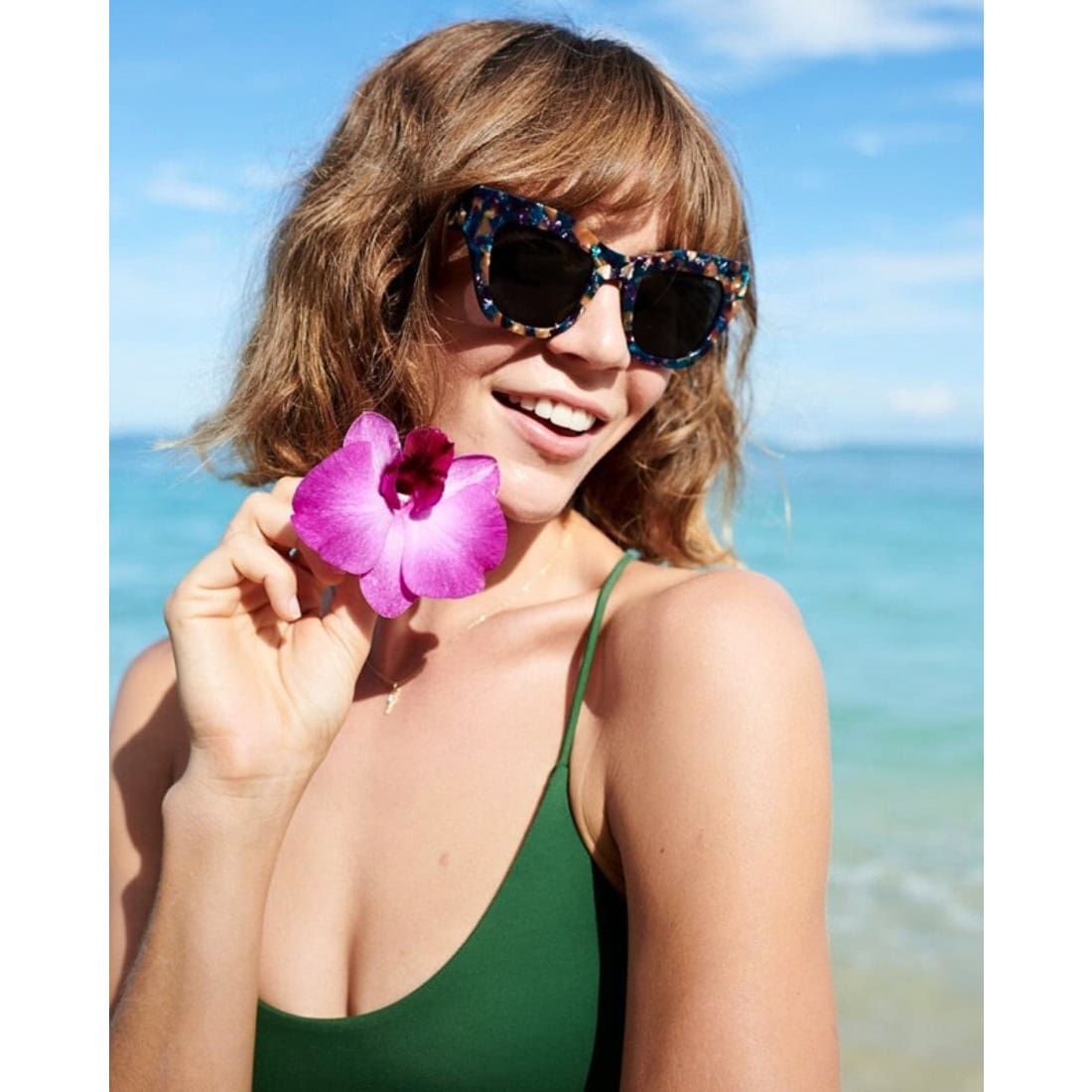 I-Sea Decker Polarised Sunglasses - Jade/Smoke - Cat Eye Sunglasses by I-Sea