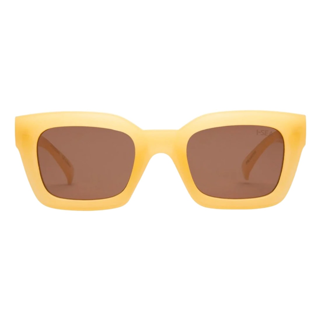 I-Sea Hendrix Polarised Sunglasses - Pineapple/Brown - Square/Rectangular Sunglasses by I-Sea