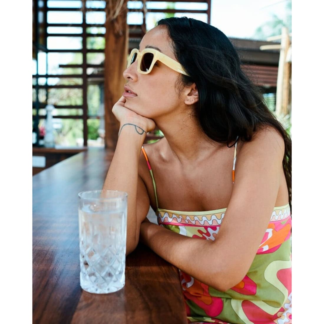 I-Sea Hendrix Polarised Sunglasses - Pineapple/Brown - Square/Rectangular Sunglasses by I-Sea