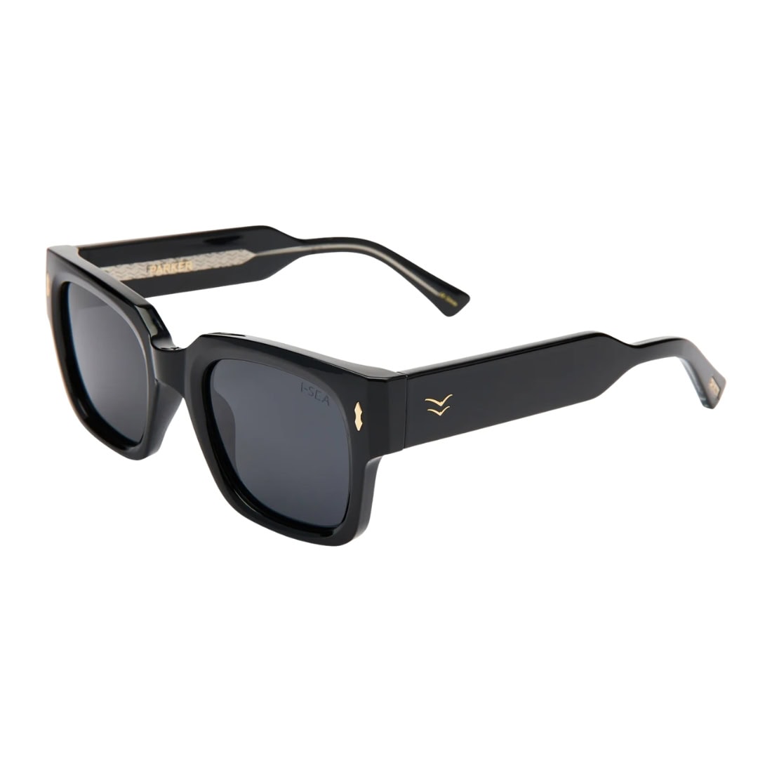 I-Sea Parker Polarised Sunglasses - Black/Smoke - Square/Rectangular Sunglasses by I-Sea
