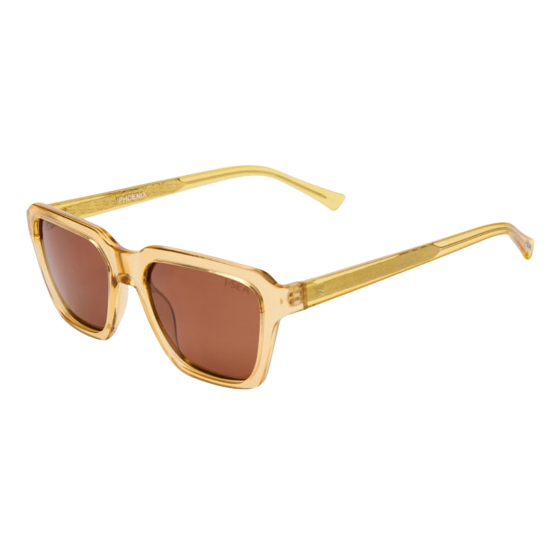 I-Sea Phoenix Polarised Sunglasses - Antique/Brown - Square/Rectangular Sunglasses by I-Sea