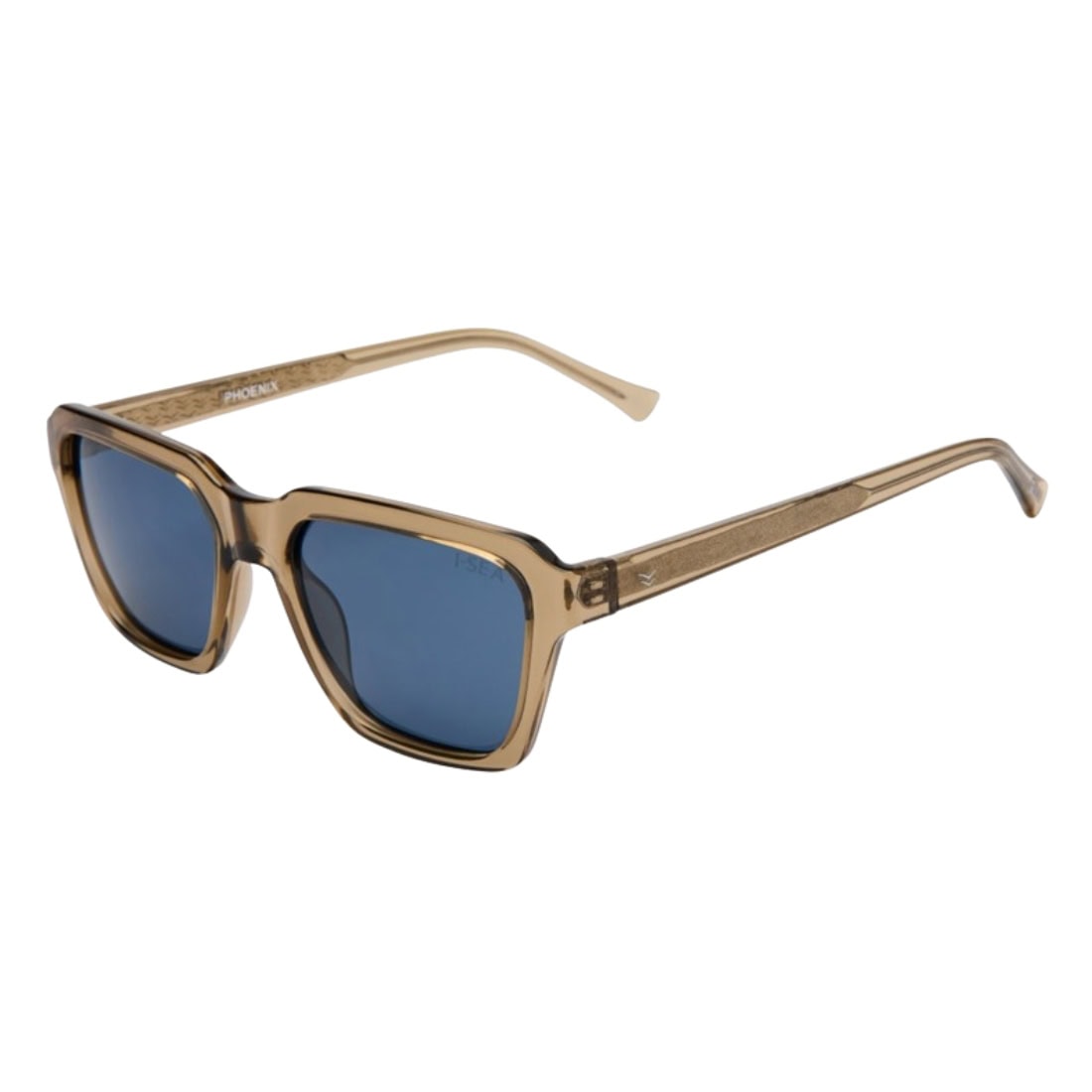 I-Sea Phoenix Polarised Sunglasses - Taupe/Navy - Square/Rectangular Sunglasses by I-Sea