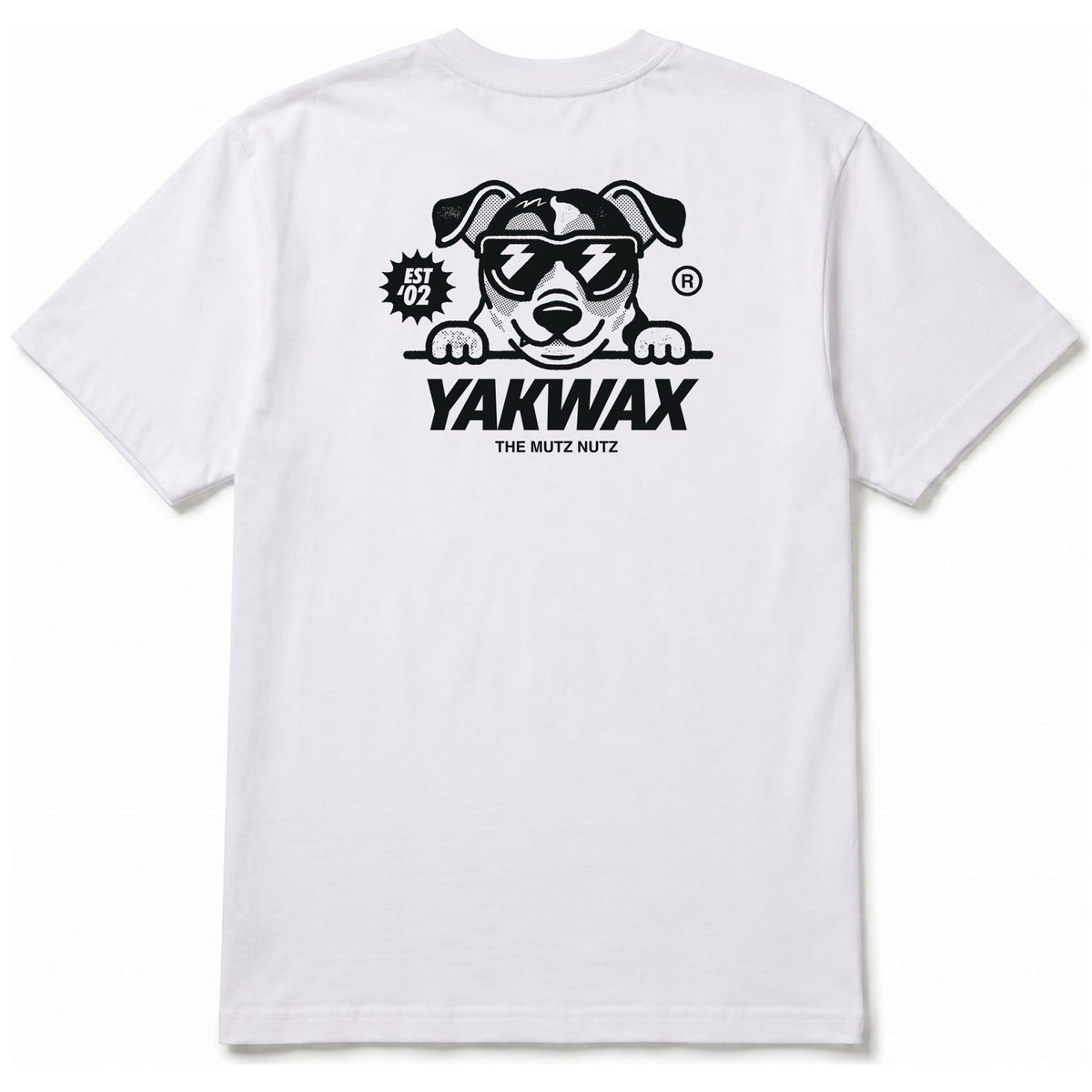 Yakwax Jack Russell T-Shirt - White/Mono - Mens Graphic T-Shirt by Yakwax