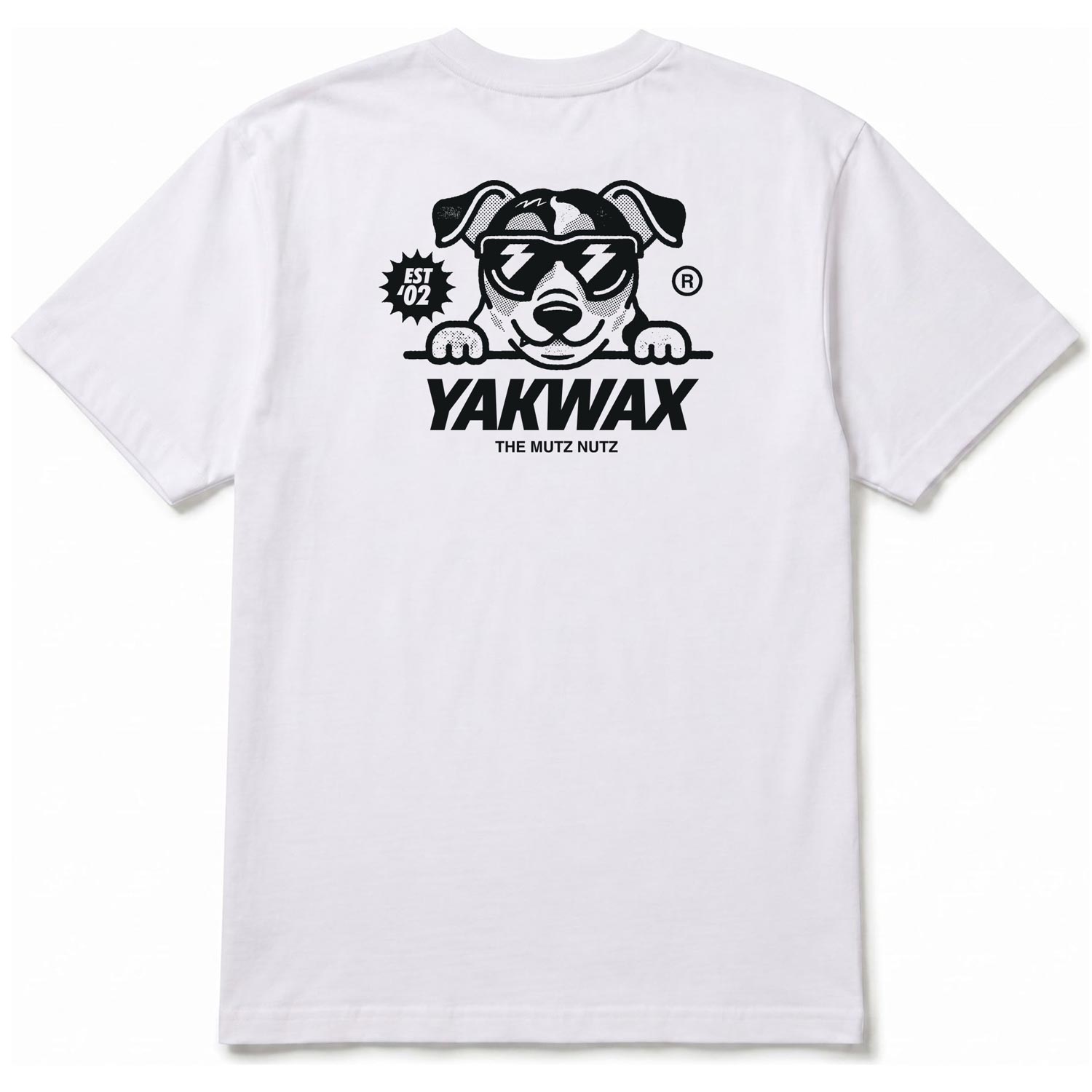 Yakwax Jack Russell T-Shirt - White/Mono - Mens Graphic T-Shirt by Yakwax