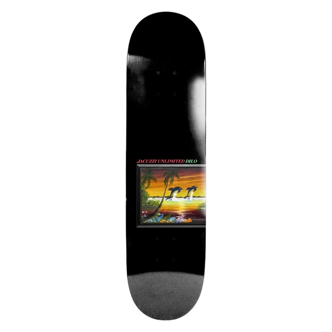 Jacuzzi Unlimited 8.25&quot; John Dilo Flipper Skate Deck - Black - Skateboard Deck by Jacuzzi Unlimited 8.25 inch