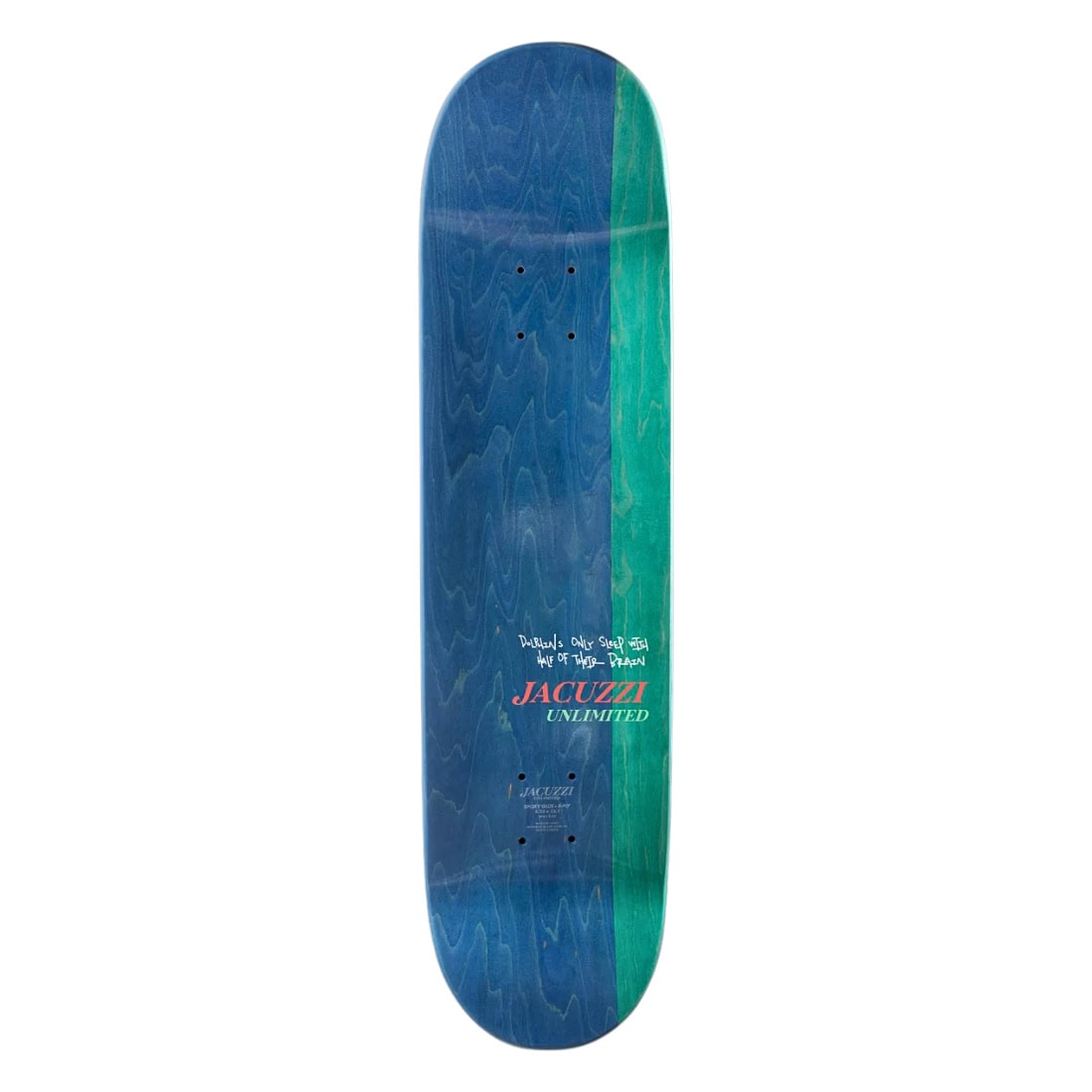 Jacuzzi Unlimited 8.25&quot; John Dilo Flipper Skate Deck - Black - Skateboard Deck by Jacuzzi Unlimited 8.25 inch