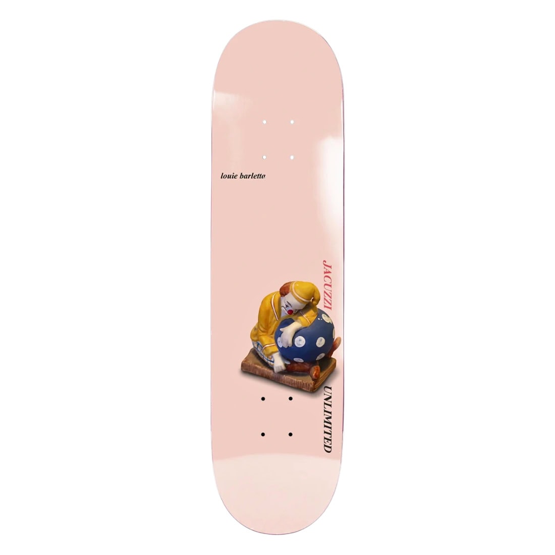 Jacuzzi Unlimited 8.25" Louie Barletta Gathering Deck - Peach - Skateboard Deck by Jacuzzi Unlimited 8.25 inch