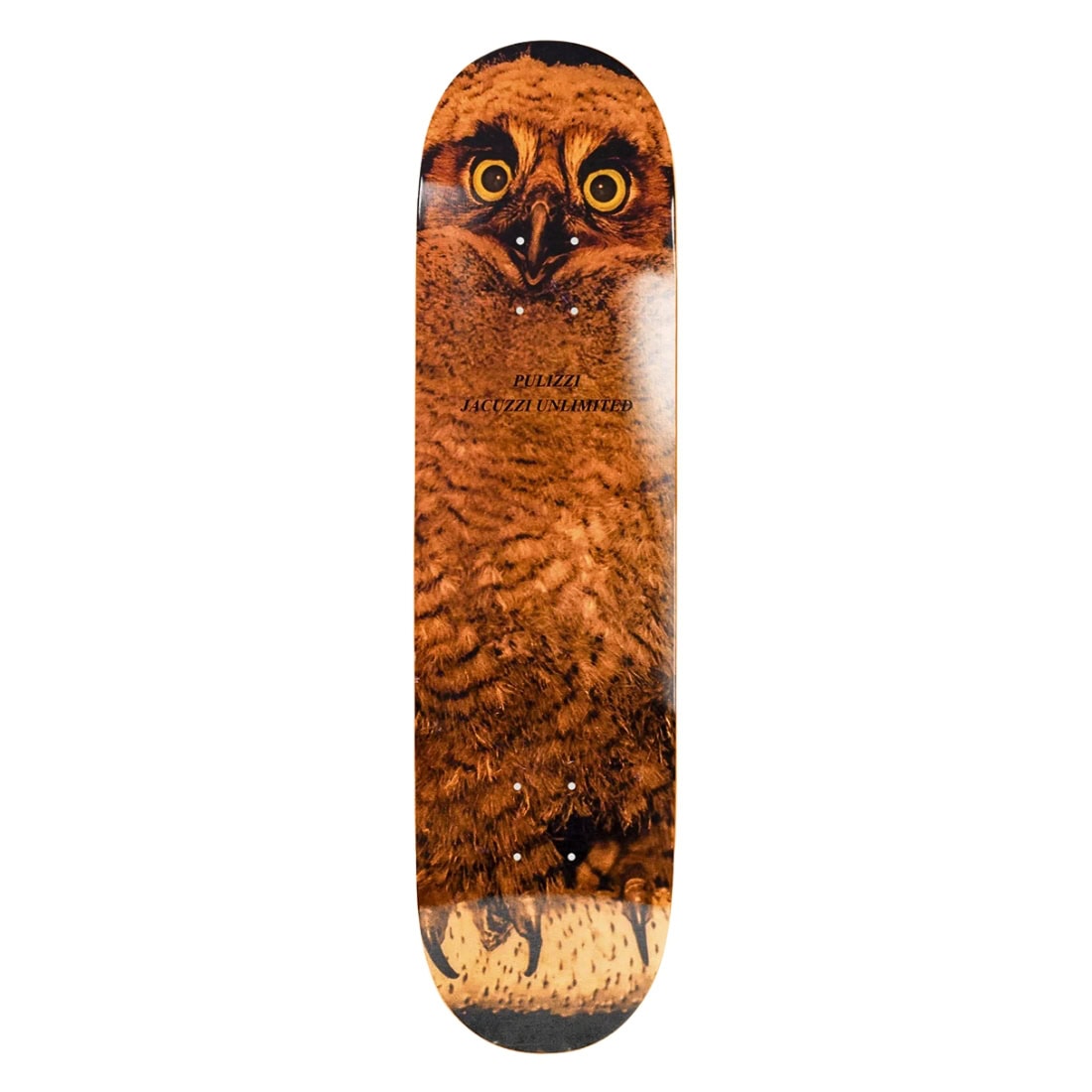 Jacuzzi Unlimited 8.375" Pulizzi Hoo EX7 Deck - Orange - Skateboard Deck by Jacuzzi Unlimited 8.375 inch