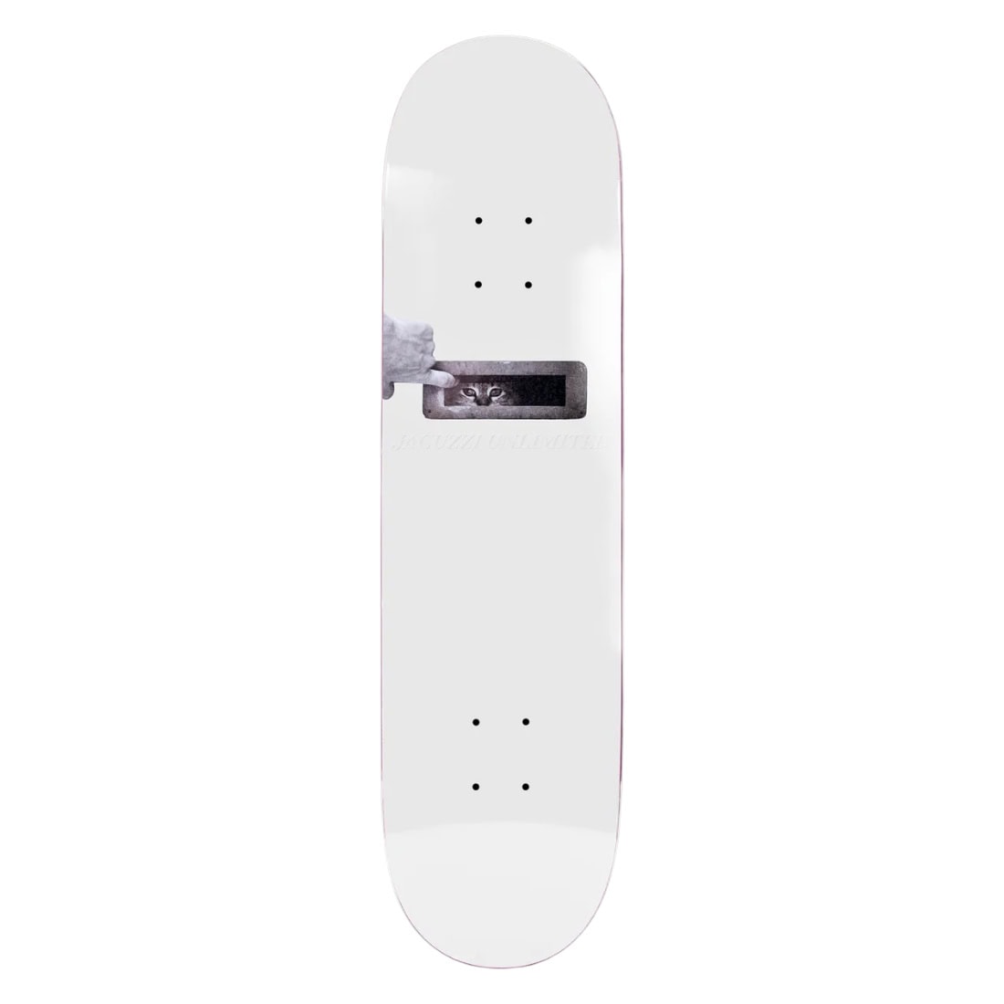 Jacuzzi Unlimited 8.375&quot; The Musical Skate Deck - White - Skateboard Deck by Jacuzzi Unlimited 8.375 inch