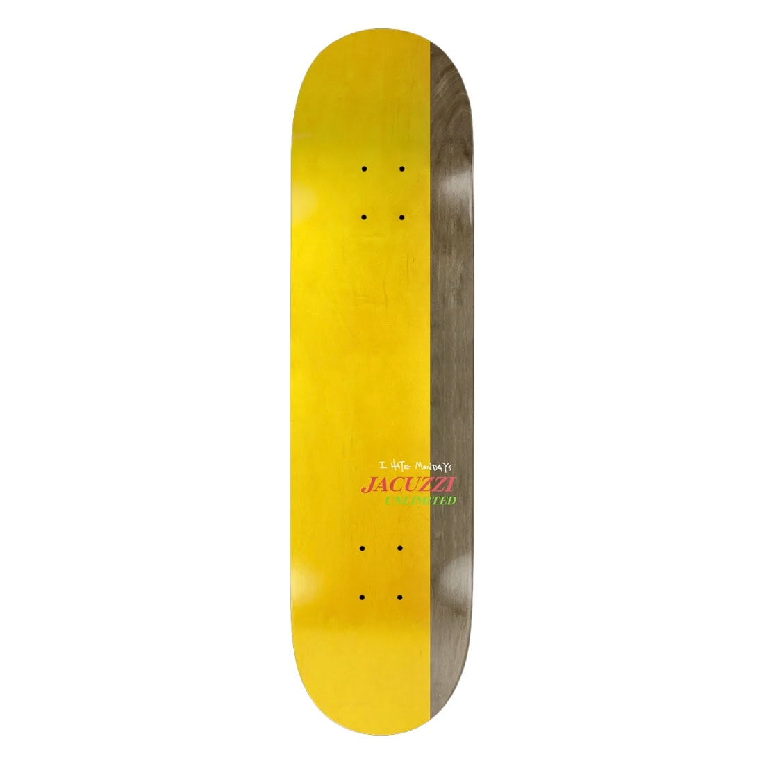 Jacuzzi Unlimited 8.375&quot; The Musical Skate Deck - White - Skateboard Deck by Jacuzzi Unlimited 8.375 inch