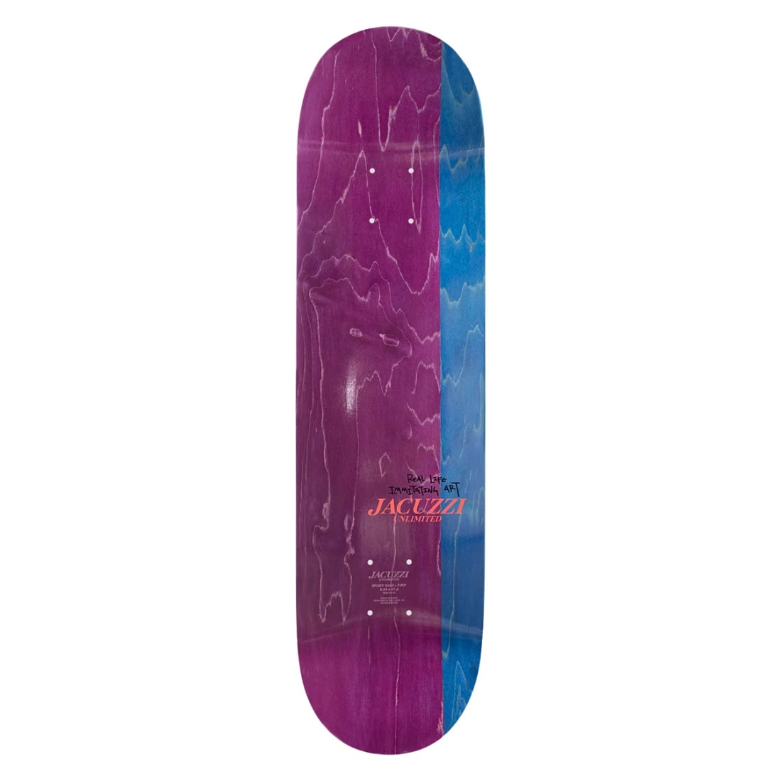 Jacuzzi Unlimited 8.5" Work Horse EX7 Deck - Light Blue - Skateboard Deck by Jacuzzi Unlimited 8.5 inch