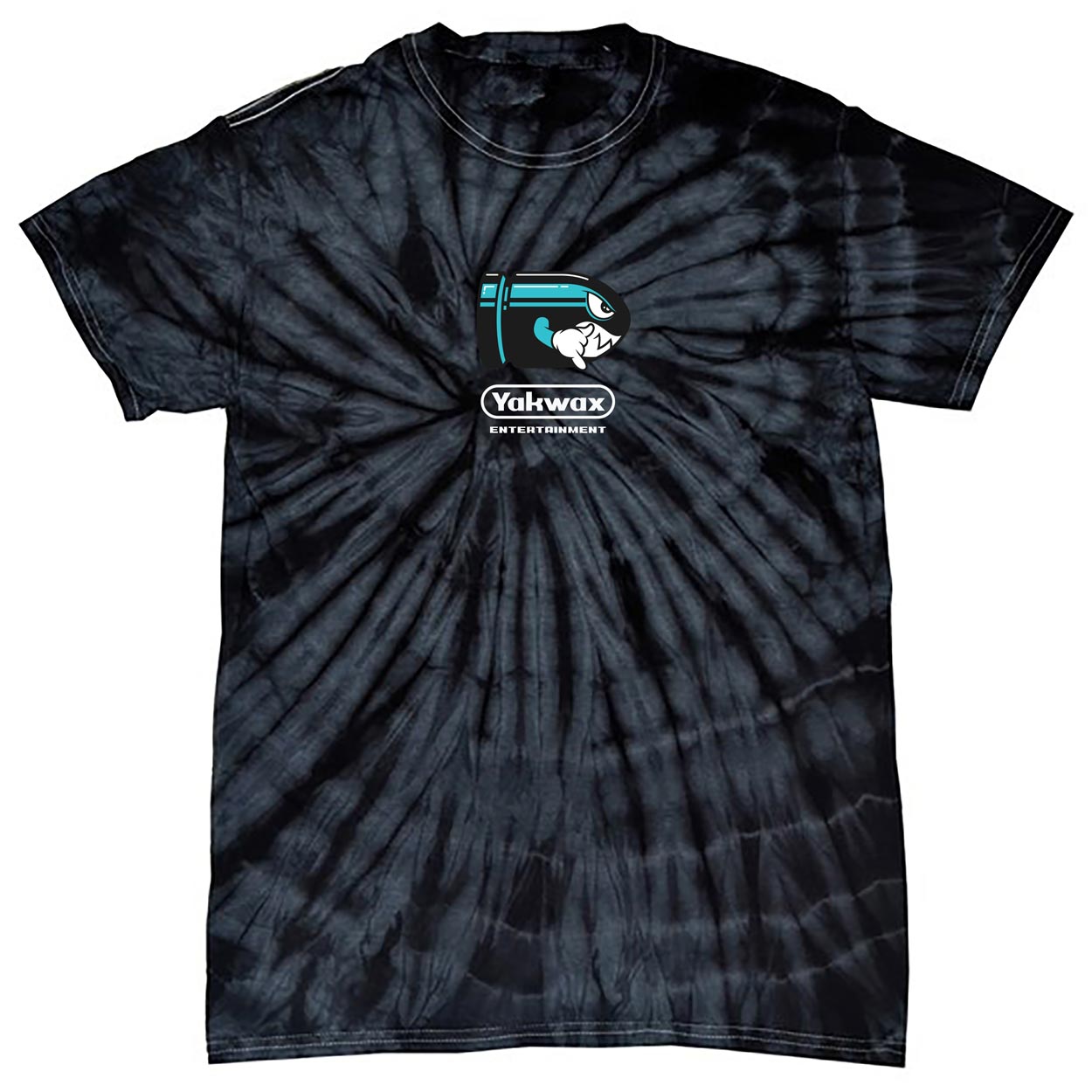 Yakwax Kids Bullet Tie Dye T-Shirt - Black Swirl - Boys Surf Brand T-Shirt by Yakwax