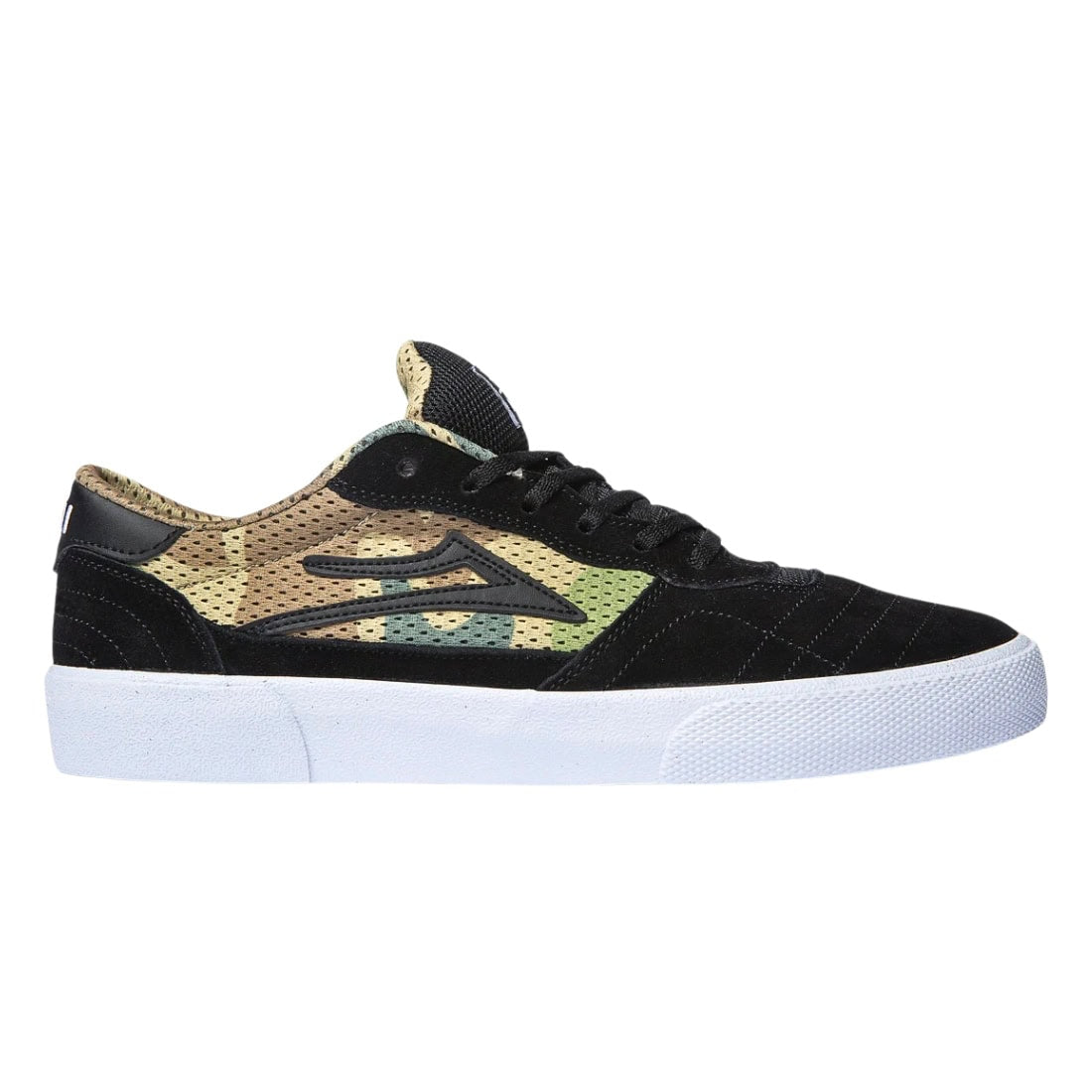 Lakai Skateboard Shoes Cambridge Black/White Suede Mens