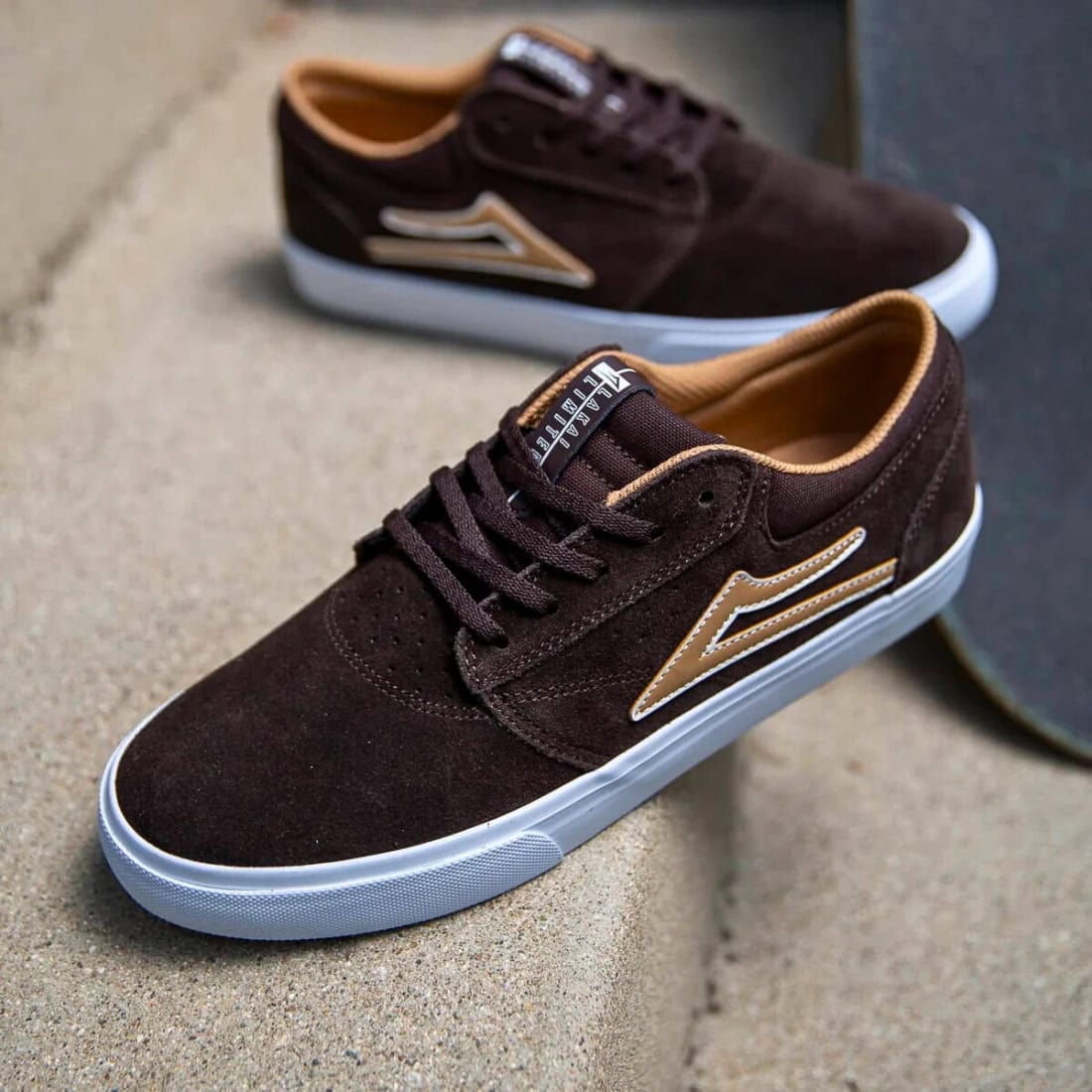 Lakai Griffin Skate Shoes - Chocolate Suede - Mens Skate Shoes by Lakai