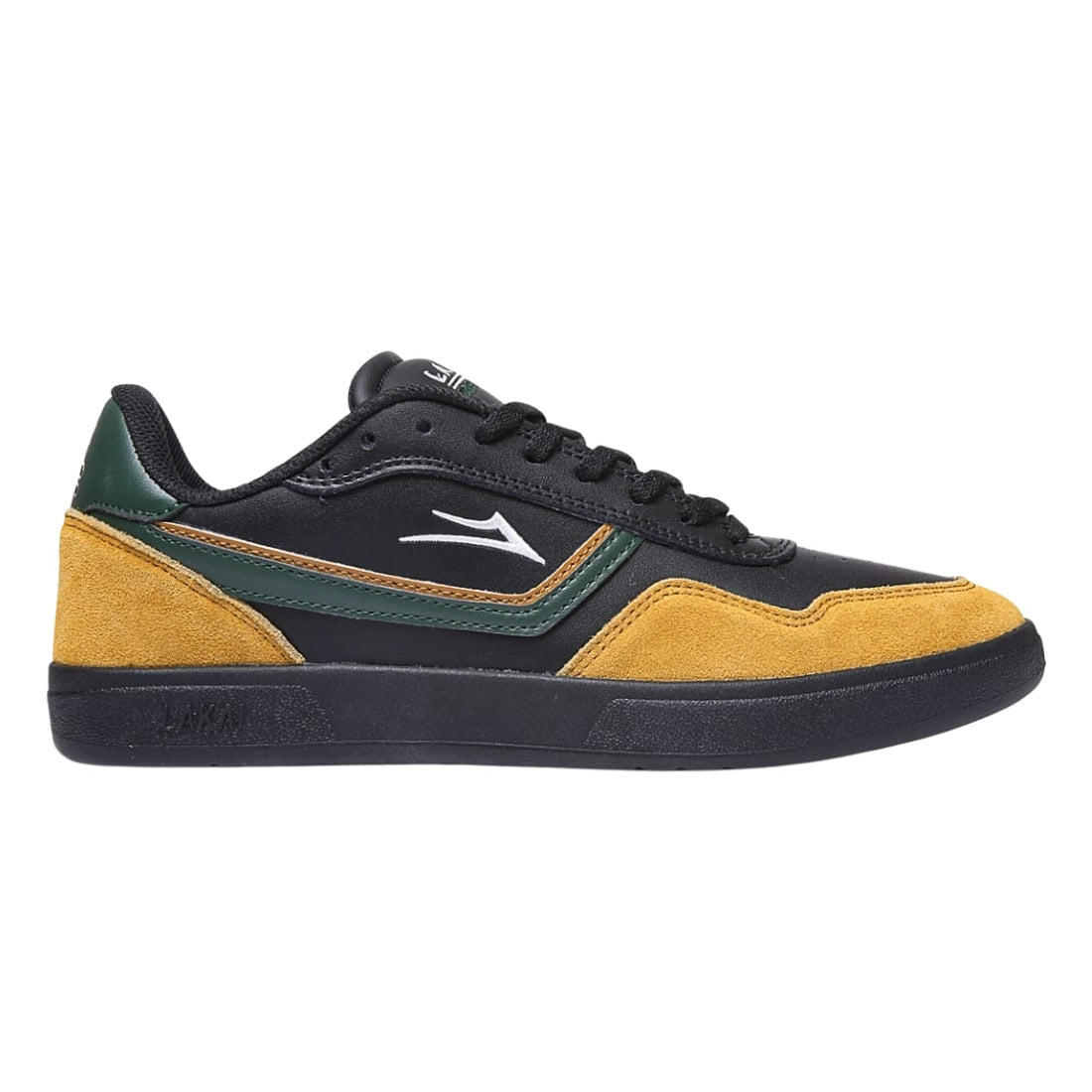 Lakai Terrace Skate Shoes - Black/Walnut Suede - Mens Skate Shoes by Lakai