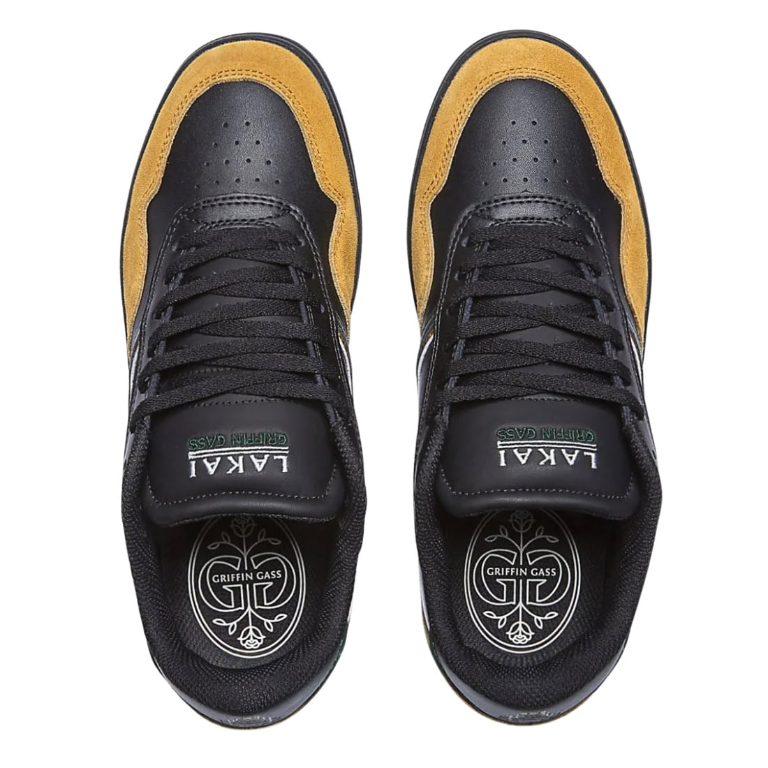 Lakai Terrace Skate Shoes - Black/Walnut Suede - Mens Skate Shoes by Lakai