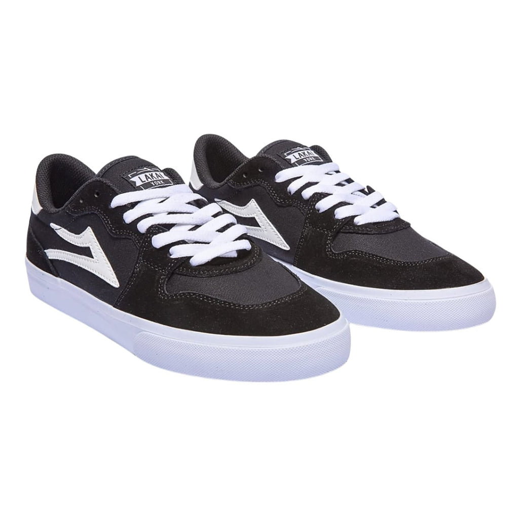 Lakai York Skate Shoes Black/White Suede Free UK Delivery Yakwax