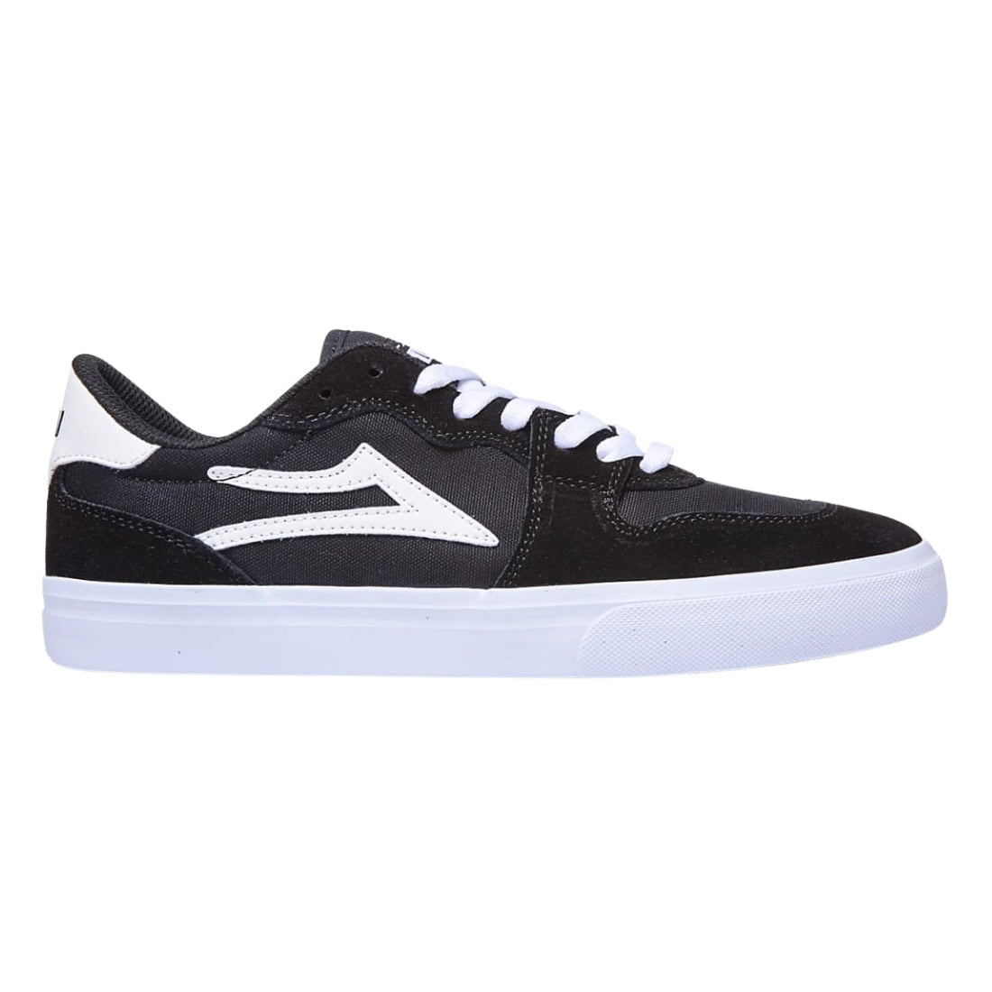 Lakai York Skate Shoes - Black/White Suede - Mens Skate Shoes by Lakai