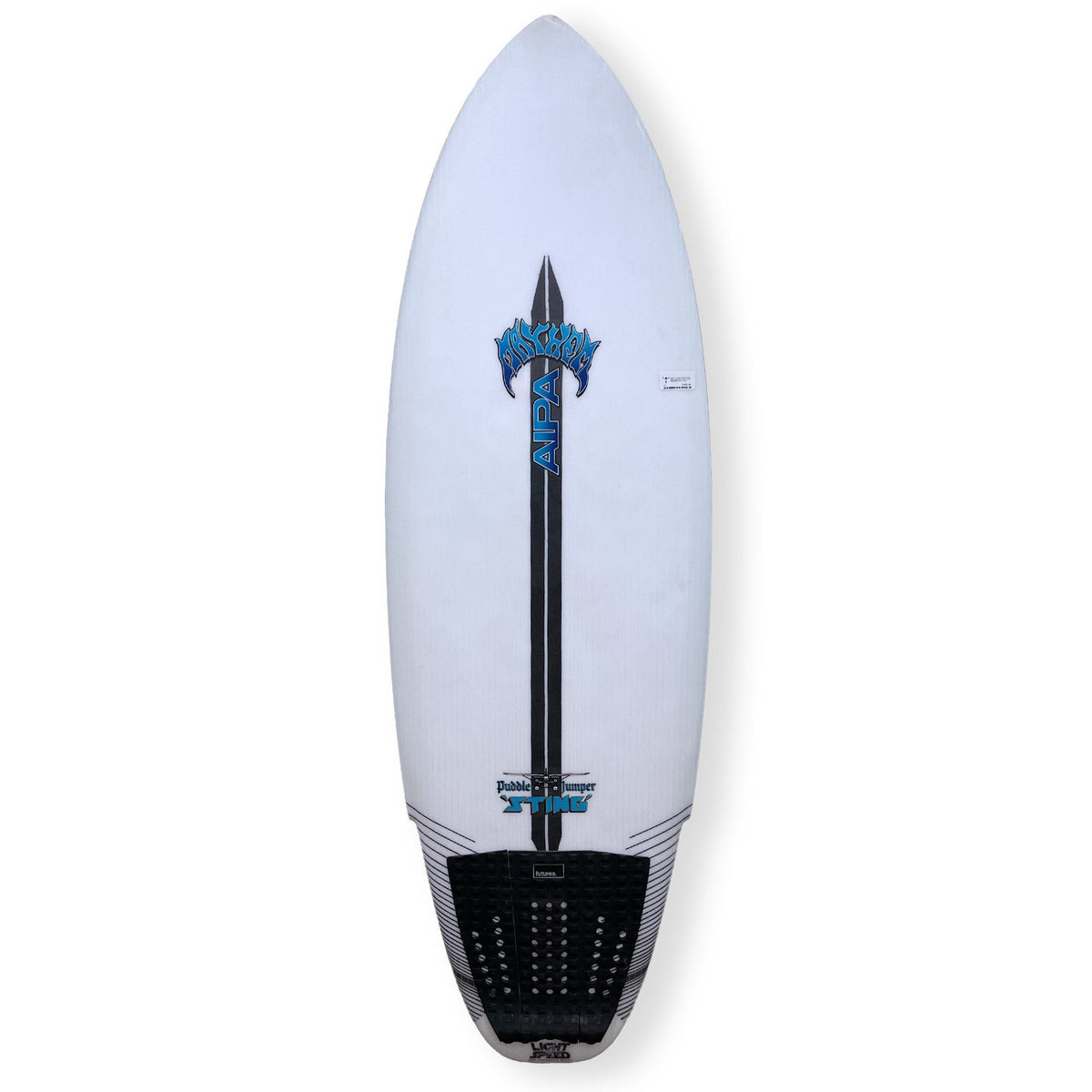 Lost 5'1 X Aipa Puddle Jumper Sting Lightspeed Second Hand Shortboard 25.8L - White - Second Hand Shortboard by Lost 5ft 1